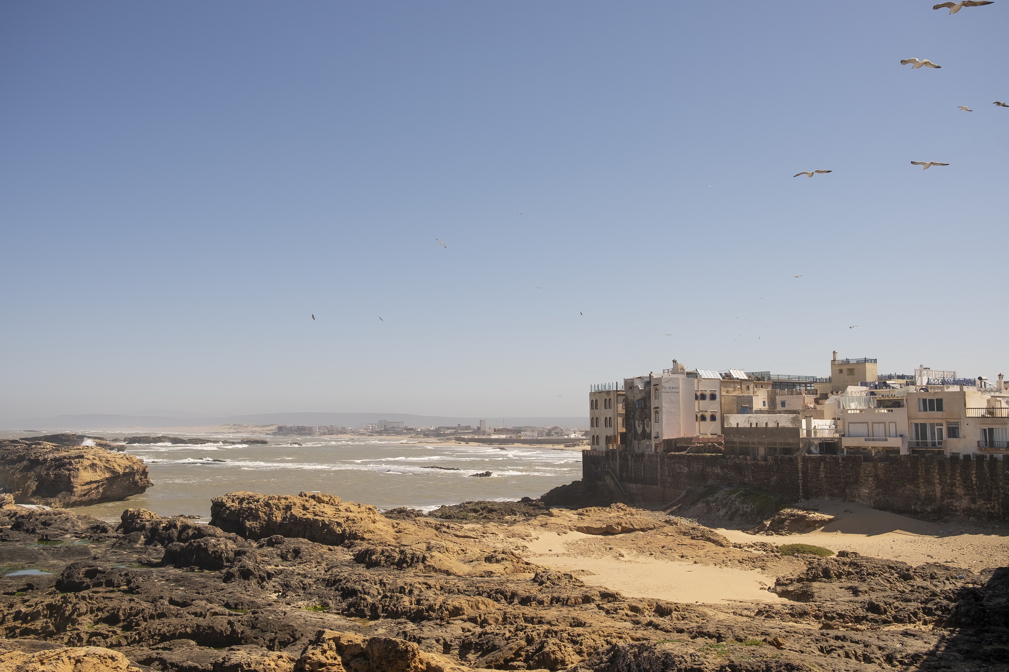 Essaouira and the ocean.