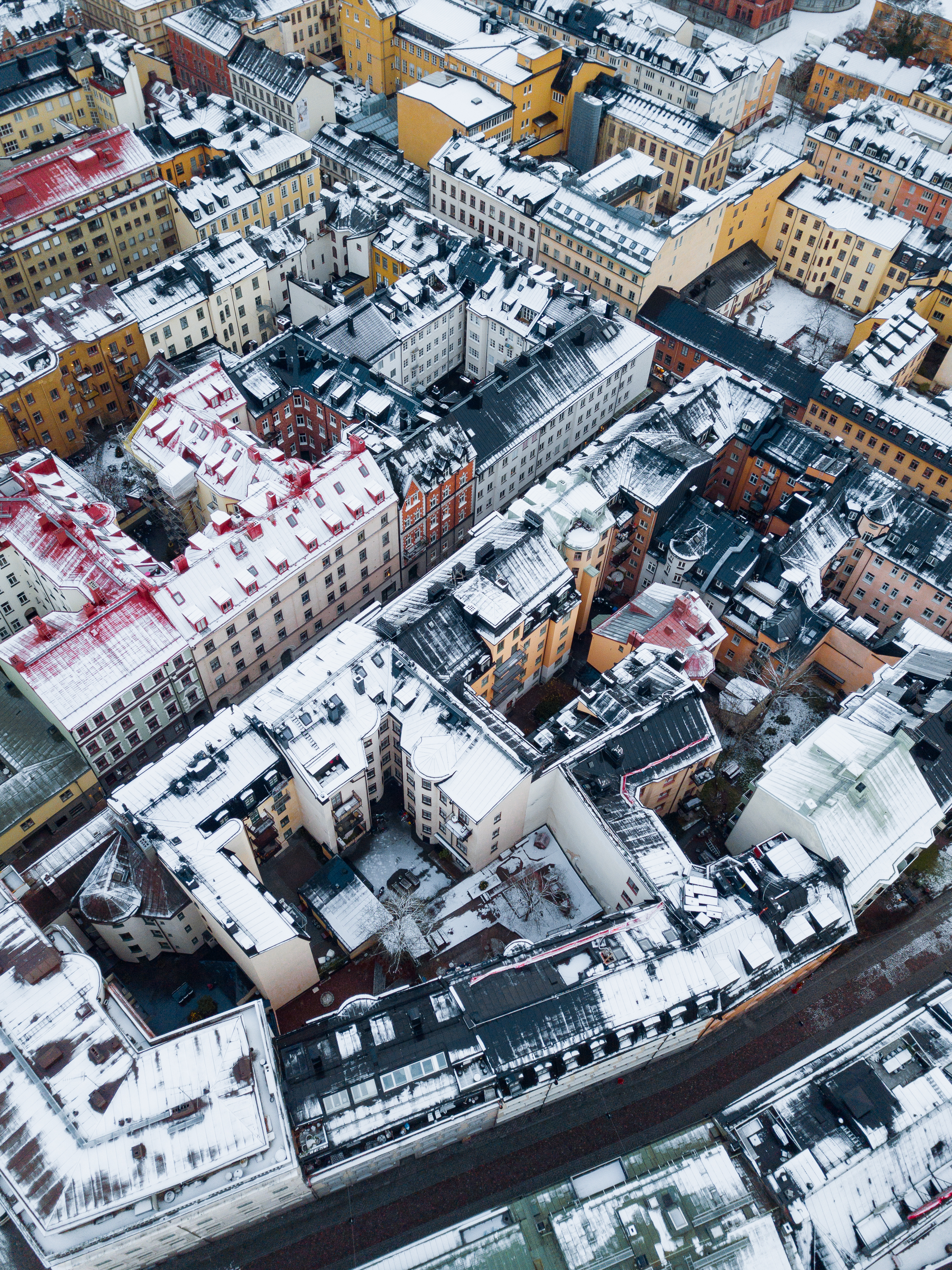 Södermalm in snow