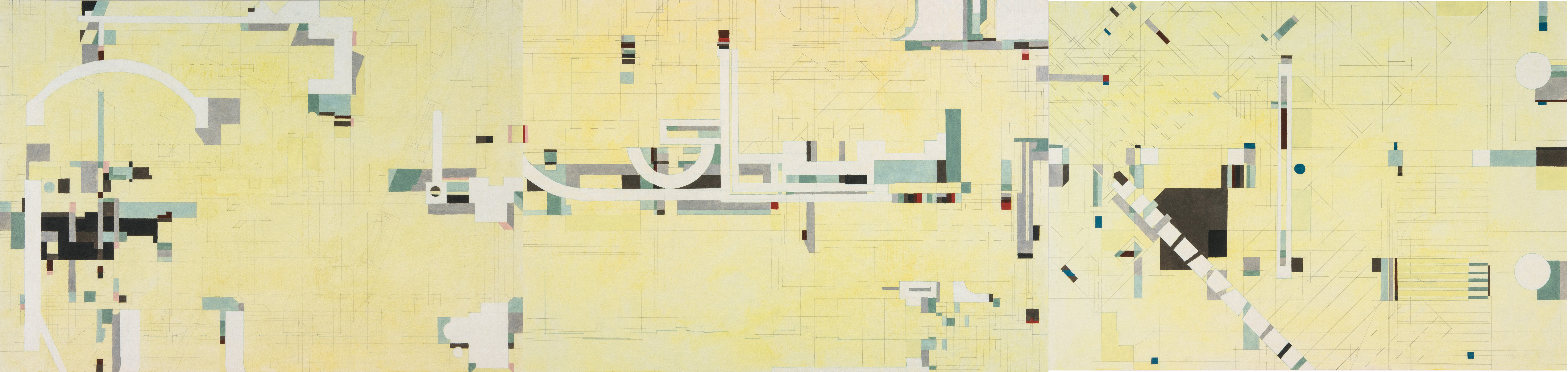 A Million Hours of Plans_Stage 2: Paintings 1-3 (1878-1923, 1924-1945, 1946-1992)