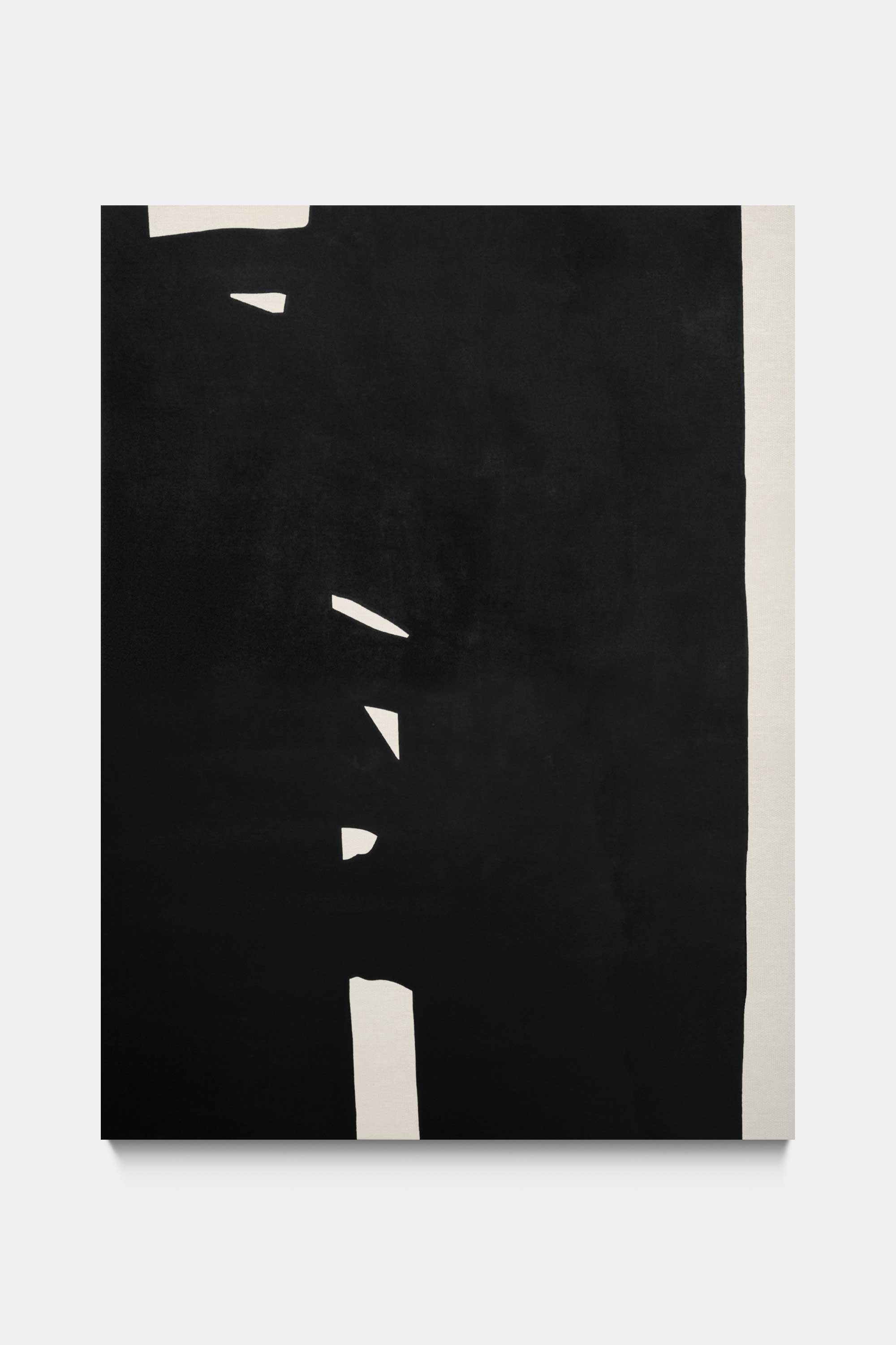 Lines, 2017. Iron oxide on canvas. 145&#160;×&#160;195&#160;cm.