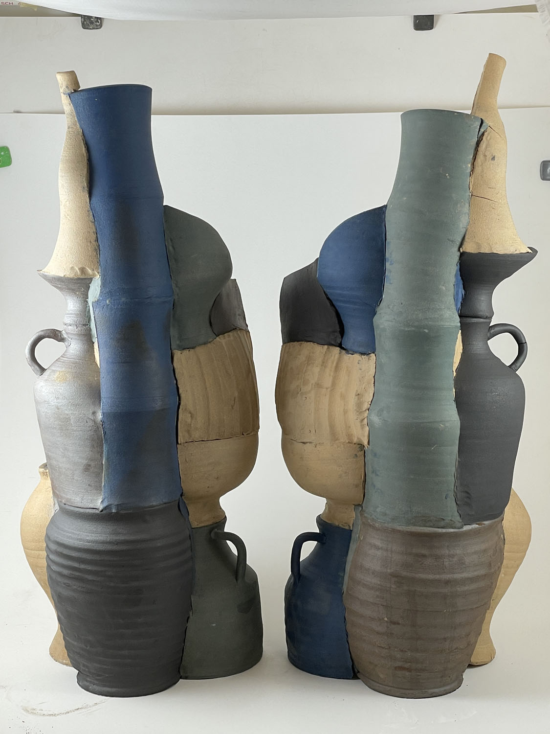 The Twins (Stained, Skin)2022, Ceramic, Gas fired, 12“ x 13“ x 25“