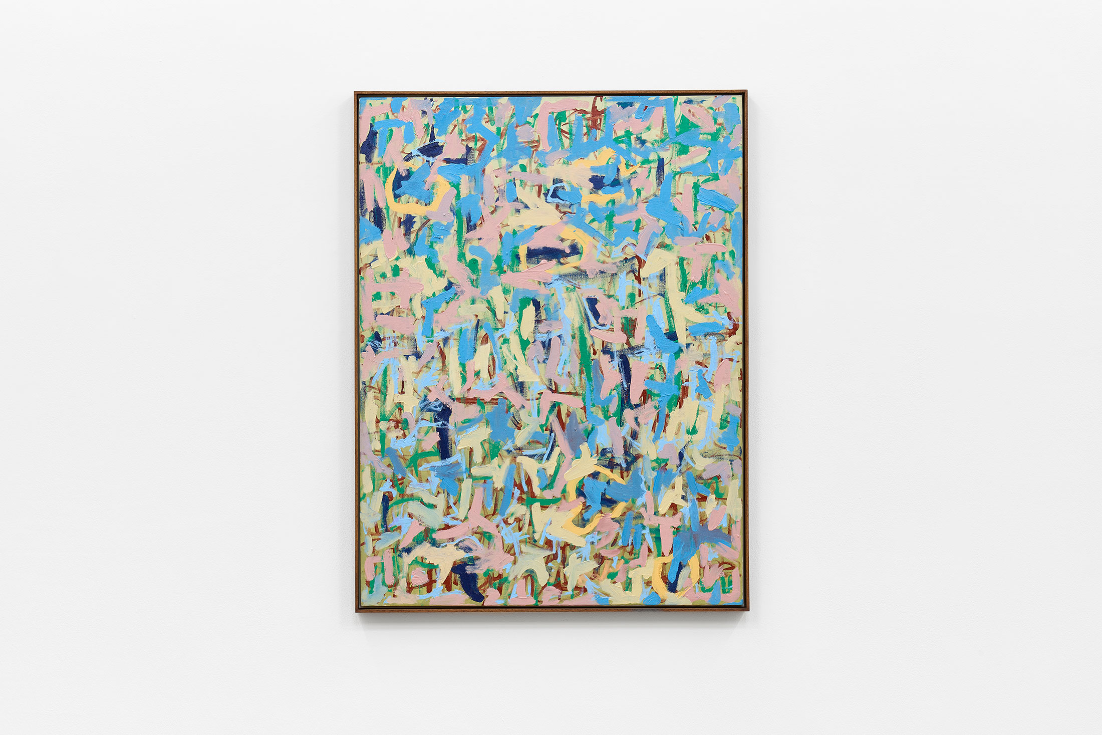 Kemang Wa Lehulere, Ballad of envious sensations and colours (2023-2025) | Spray paint and oil on canvas, 125 x 94 cm
