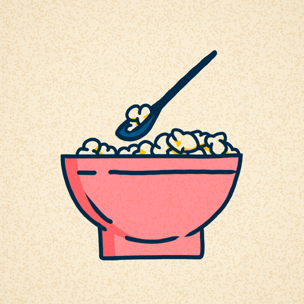  The Spoon Eater. To them fingers were not made to be covered in food. This popcorner uses a spoon to scoop the snacks into their popcorn loving mouths.