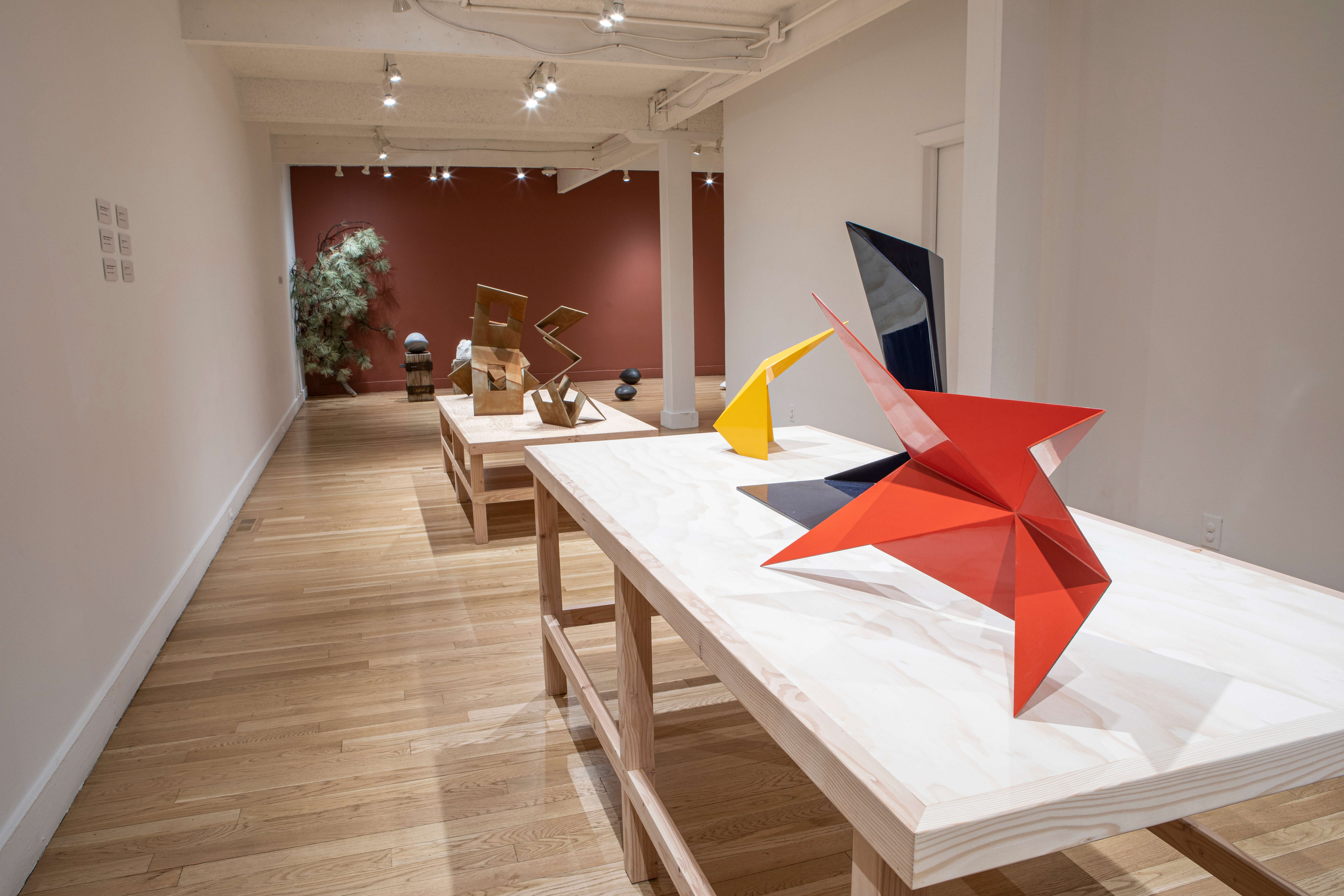 Incredible Lightness: Retrospective (solo exhibition) - Painted Steel Origami and Cut & Fold Pieces- Boulder Museum of Contemporary Art - 2021