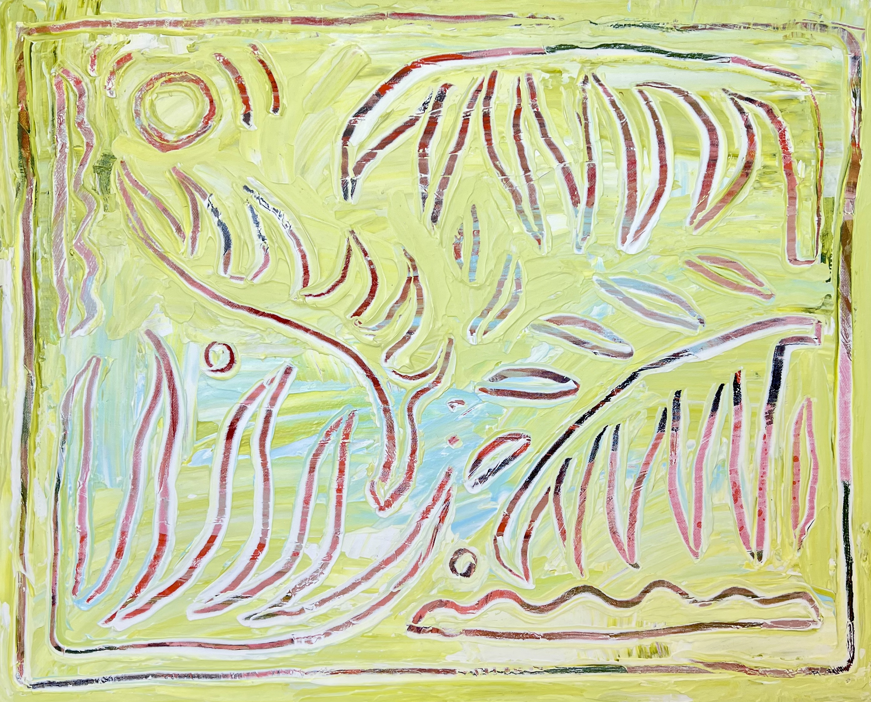 Kaleidoscope #1, 2023. Mixed media on canvas. 80cm x 100cm