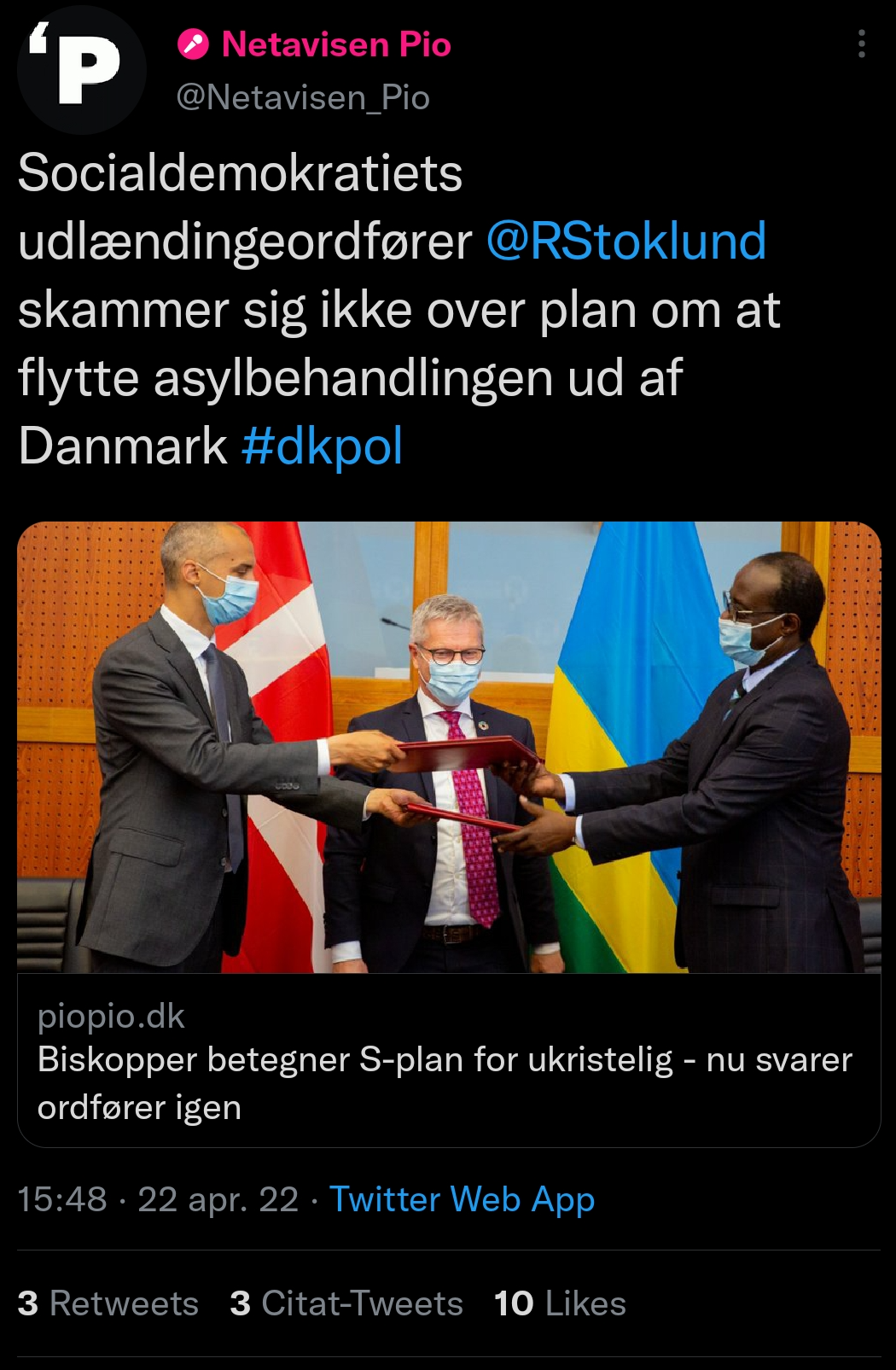 ^ Stoklund skammer sig ikke og jeg tror ikke, det handler om manglende evner men derimod manglende vilje. De fleste arbejdsgivere sætter pris på en go-getter-attitude og jeg føler mig som vælger berettiget til at se lidt højere fleksibilitet, modstandsdygtighed og velvilje fra dem, der arbejder for mig i mit demokrati. Stram op og giv skammen et forsøg.