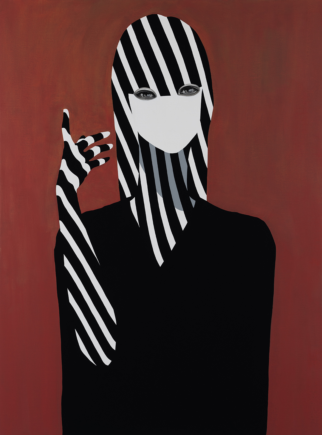 Portrait of dazzle #279, 2024, Acrylic on Canvas, 130.3 x 97cm