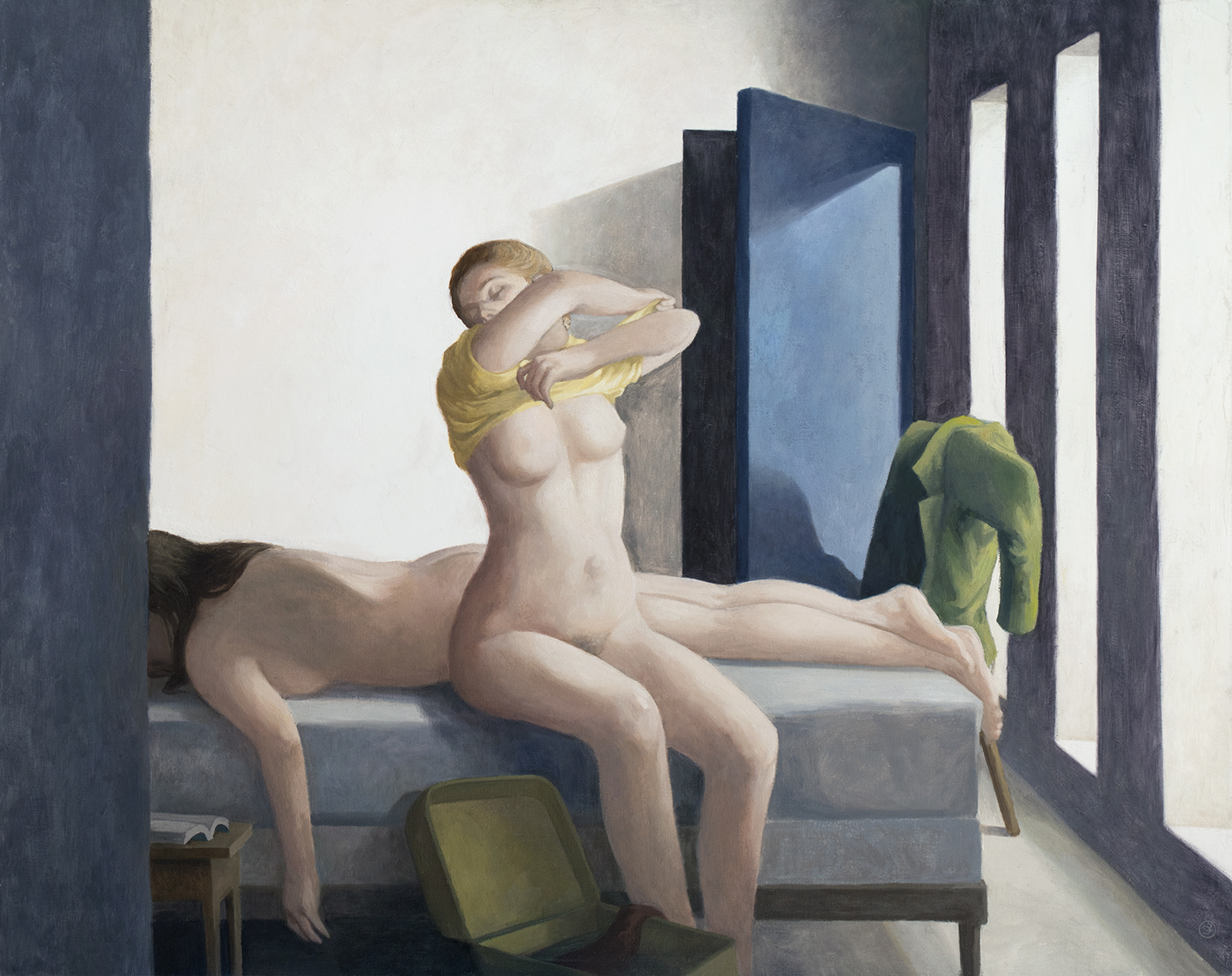 Les deux amies, huile sur toile, 100x120cm, 2017