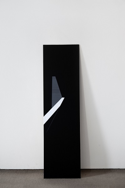 2017_acrilico y lapiz sobre tela_109 x 30 cms