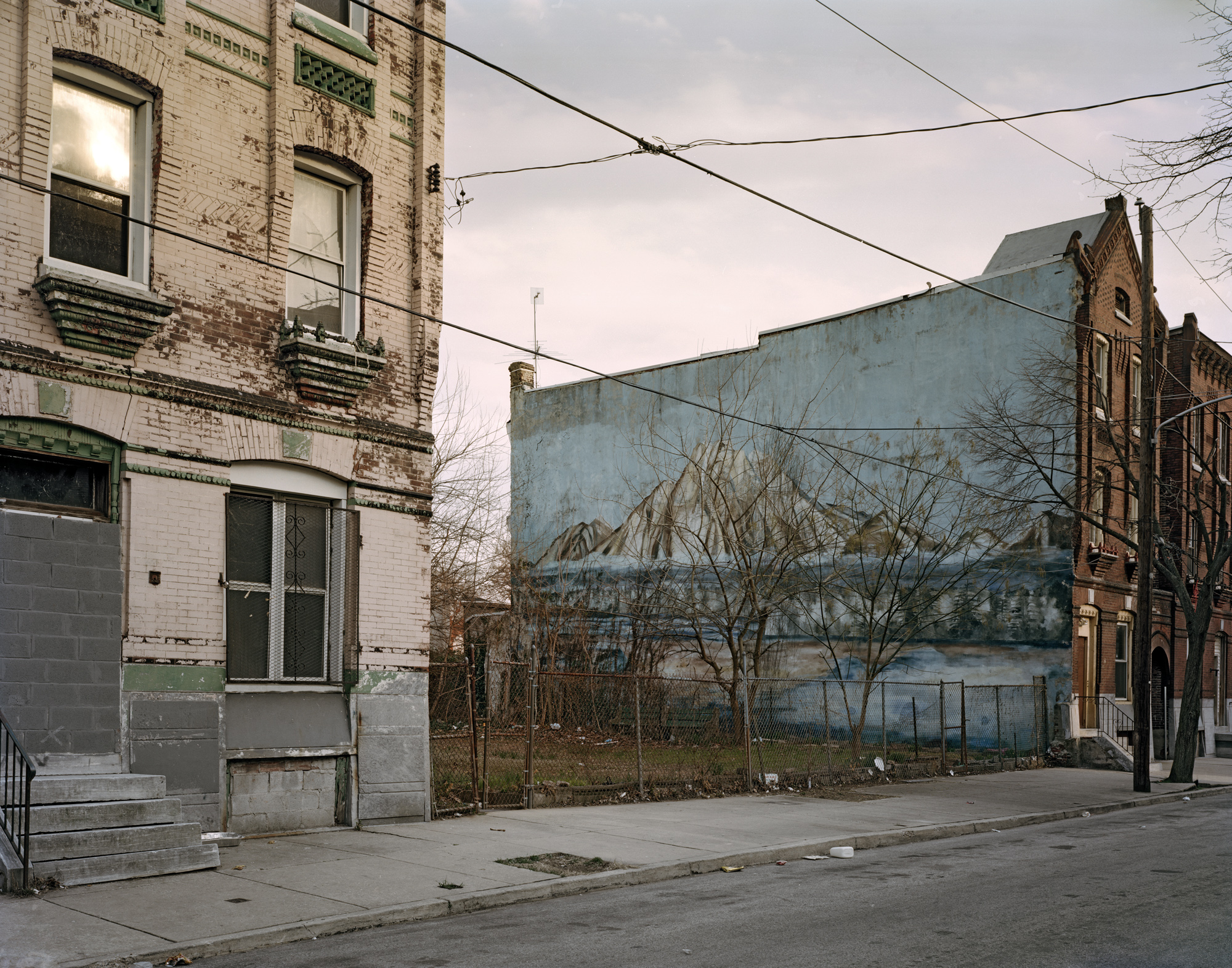 Lot with Mural, North Uber Street near West Susquehanna Avenue, North Philadelphia 2008 (DTPHL0845019)