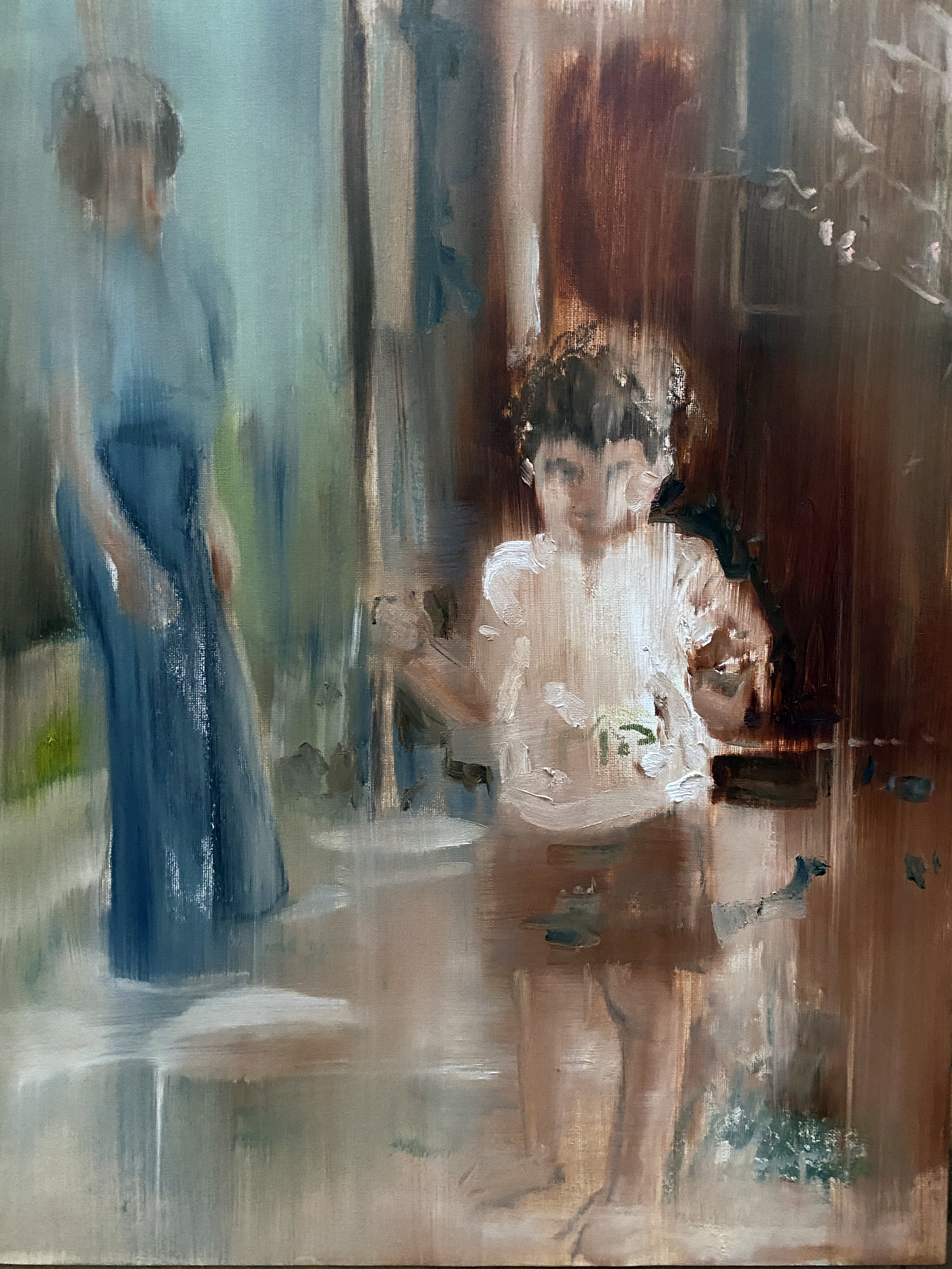 04. Those Hands 2021 oil on paper 18 x 24’ inches