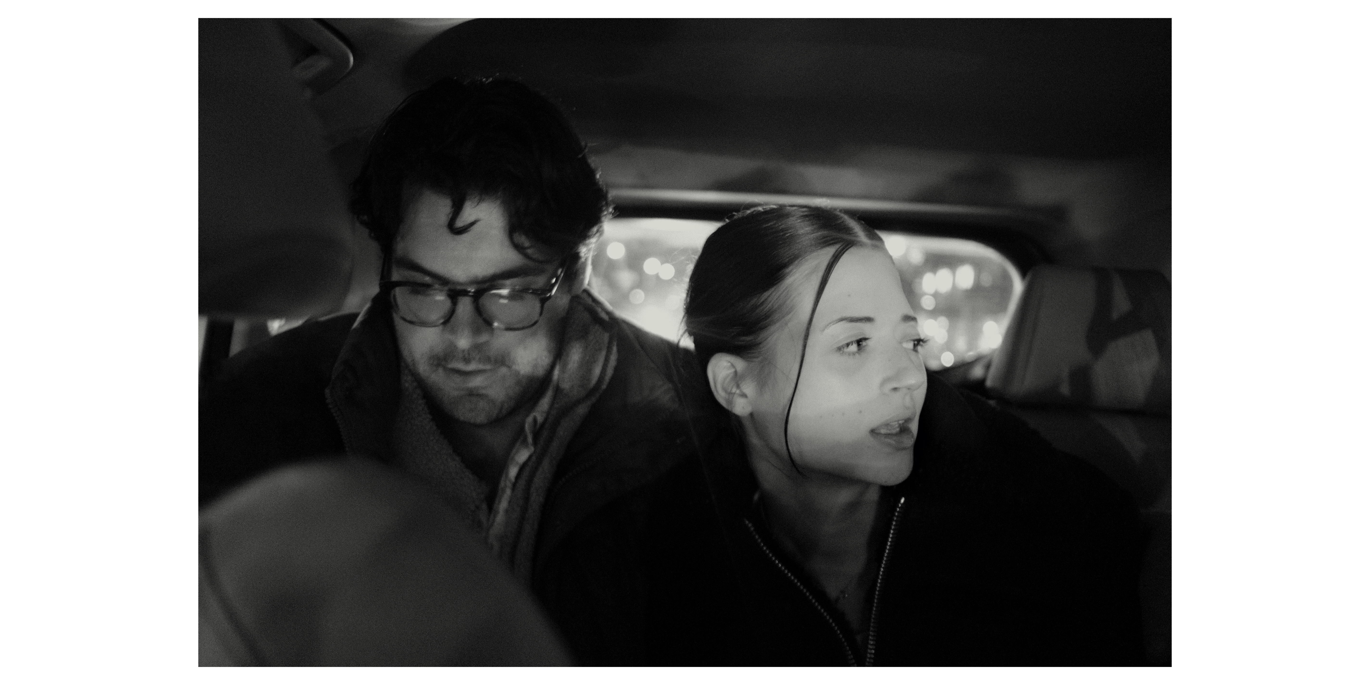 Looking off, she turns away from Matt