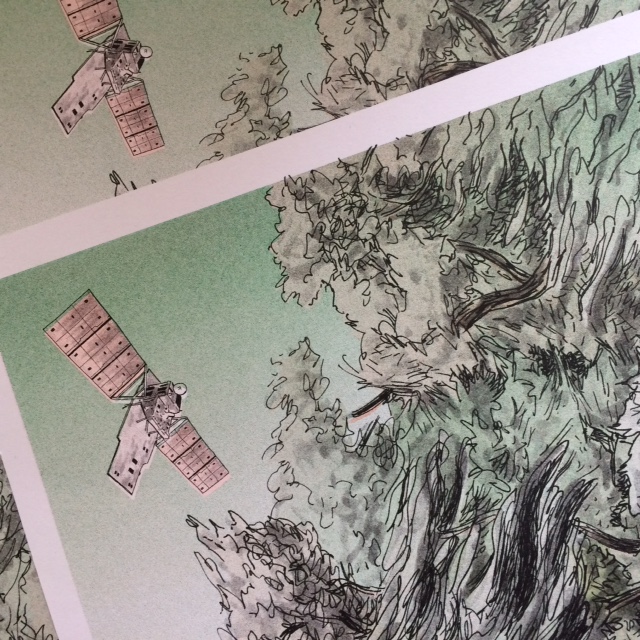 Measuring Biomass, riso print, A3 