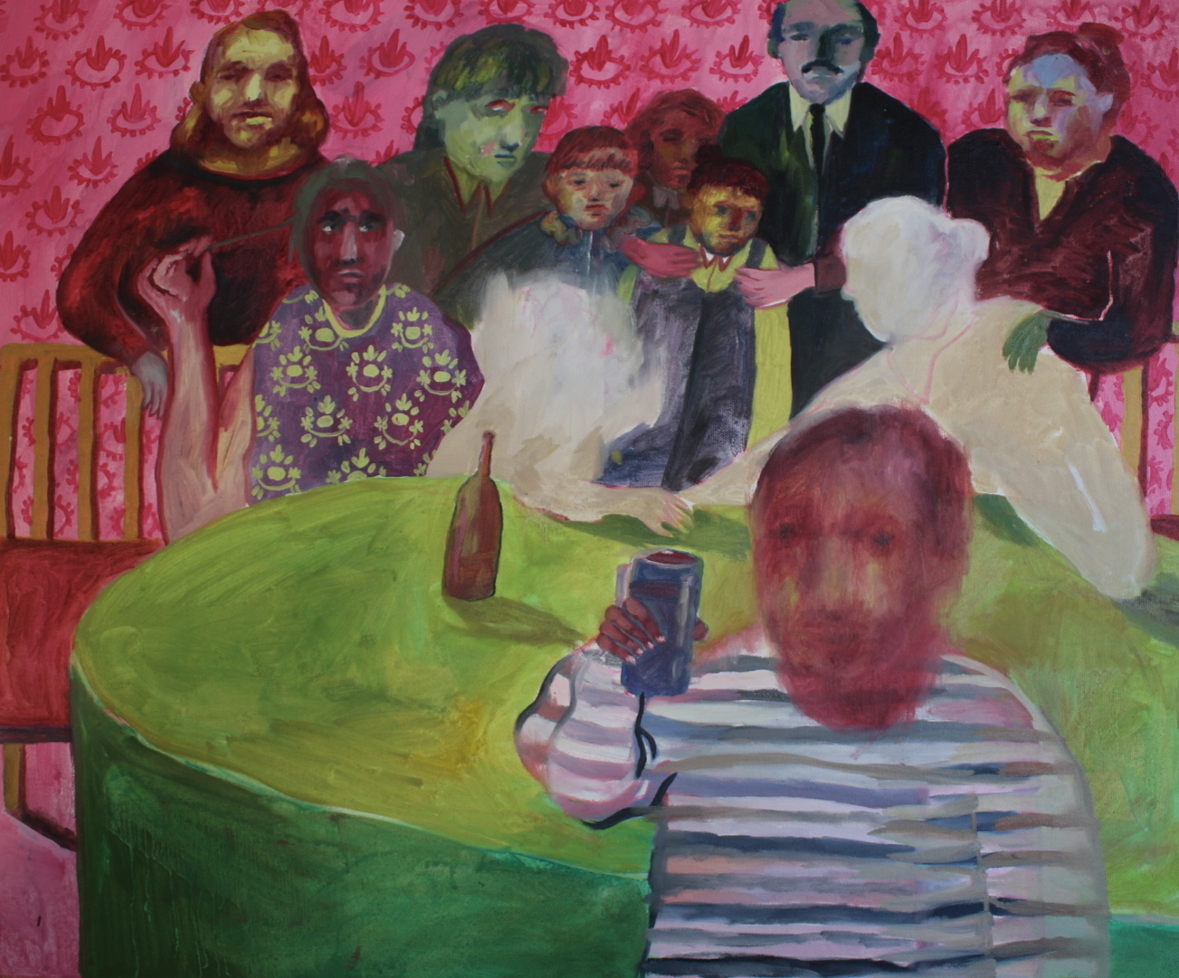 Dinner III, oil on canvas, 26x32