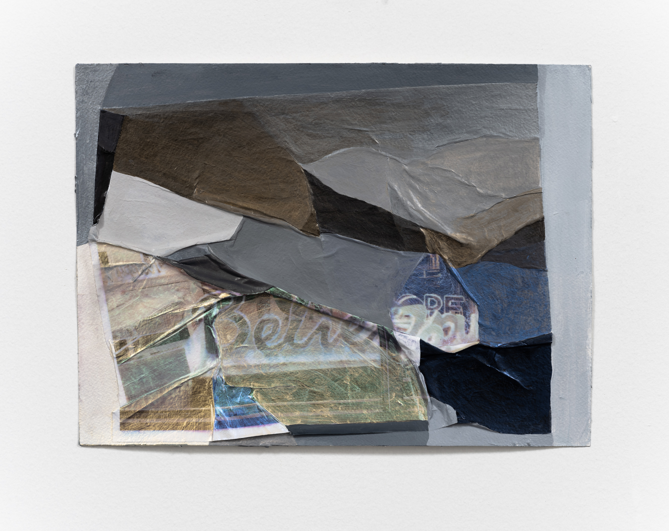 Luxury Furniture l, 2023, 9 x 12 in, Acrylic and printed photograph on Arches paper