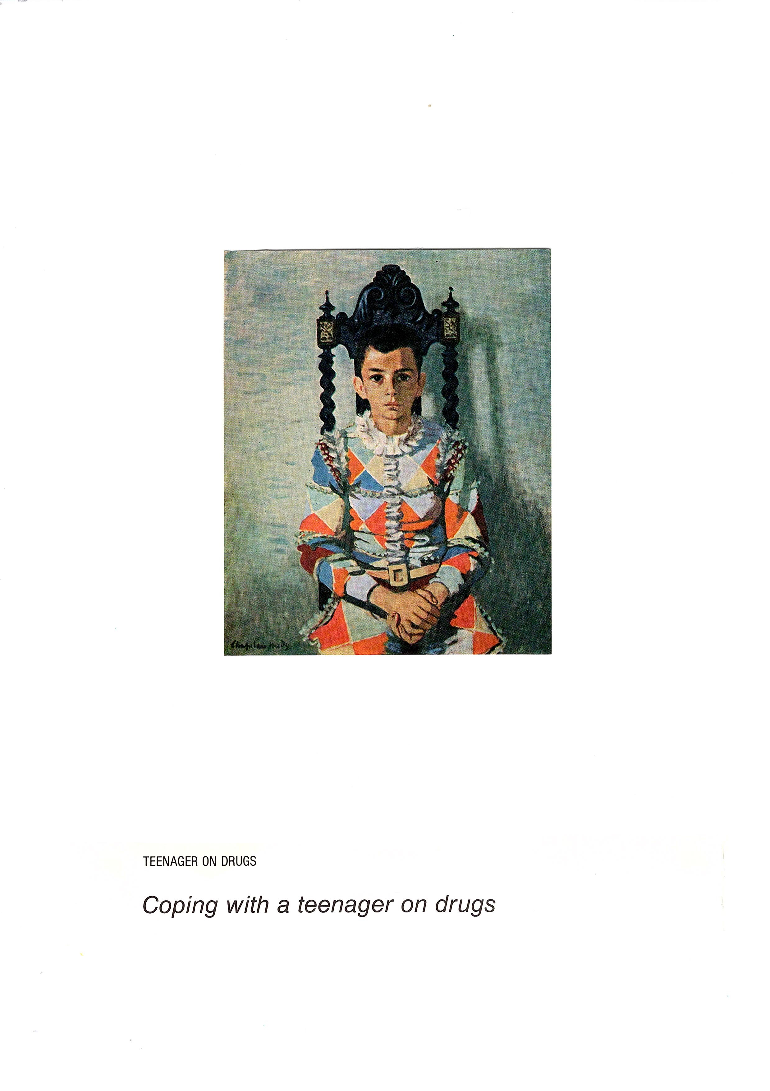 Coping With a Teenager on Drugs, 2023, Collage on paper, 21.7 x 28 cm