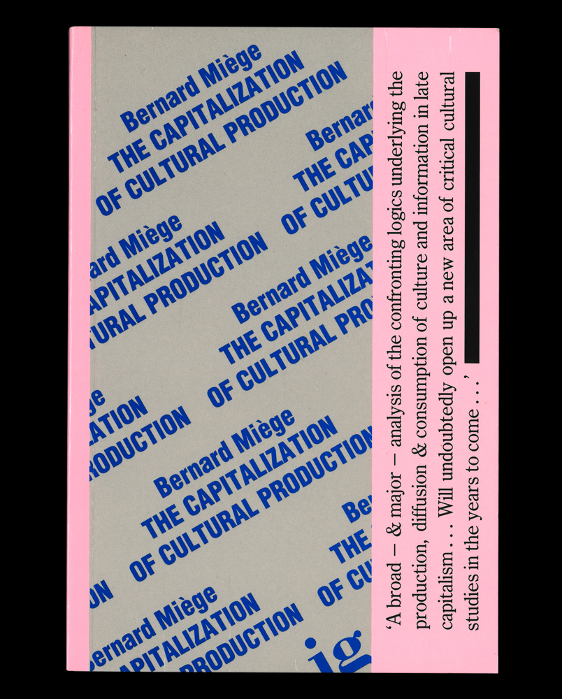 The Capitalization of Cultural Production ~ 10&euro;