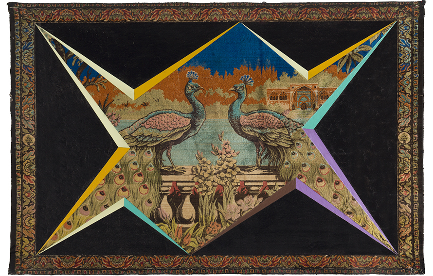 Decapitated. Intervened “Gobelin” tapestry. 110 x 140 cm 2012