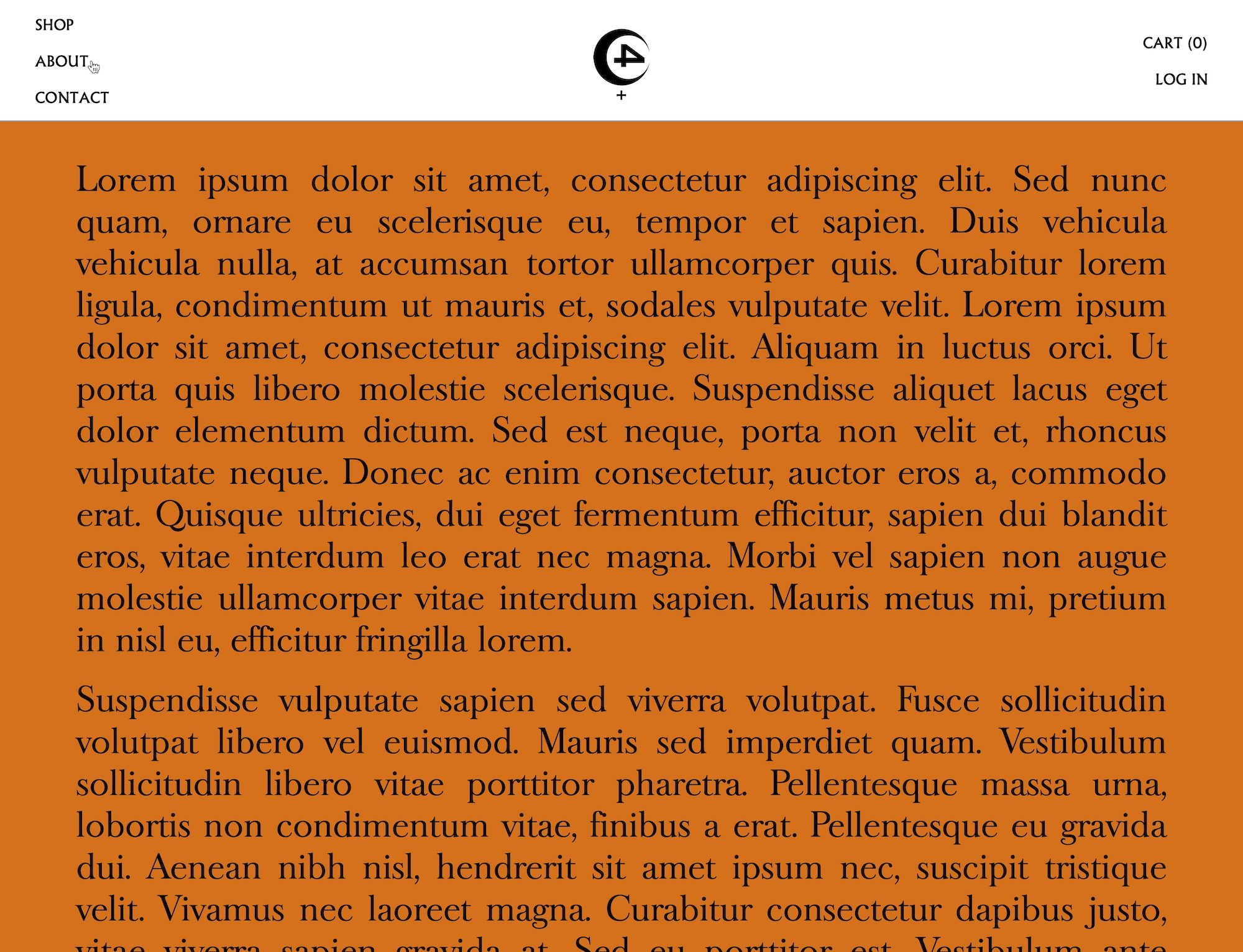 ABOUT PAGE IN BASKERVILLE OLD SERIAL