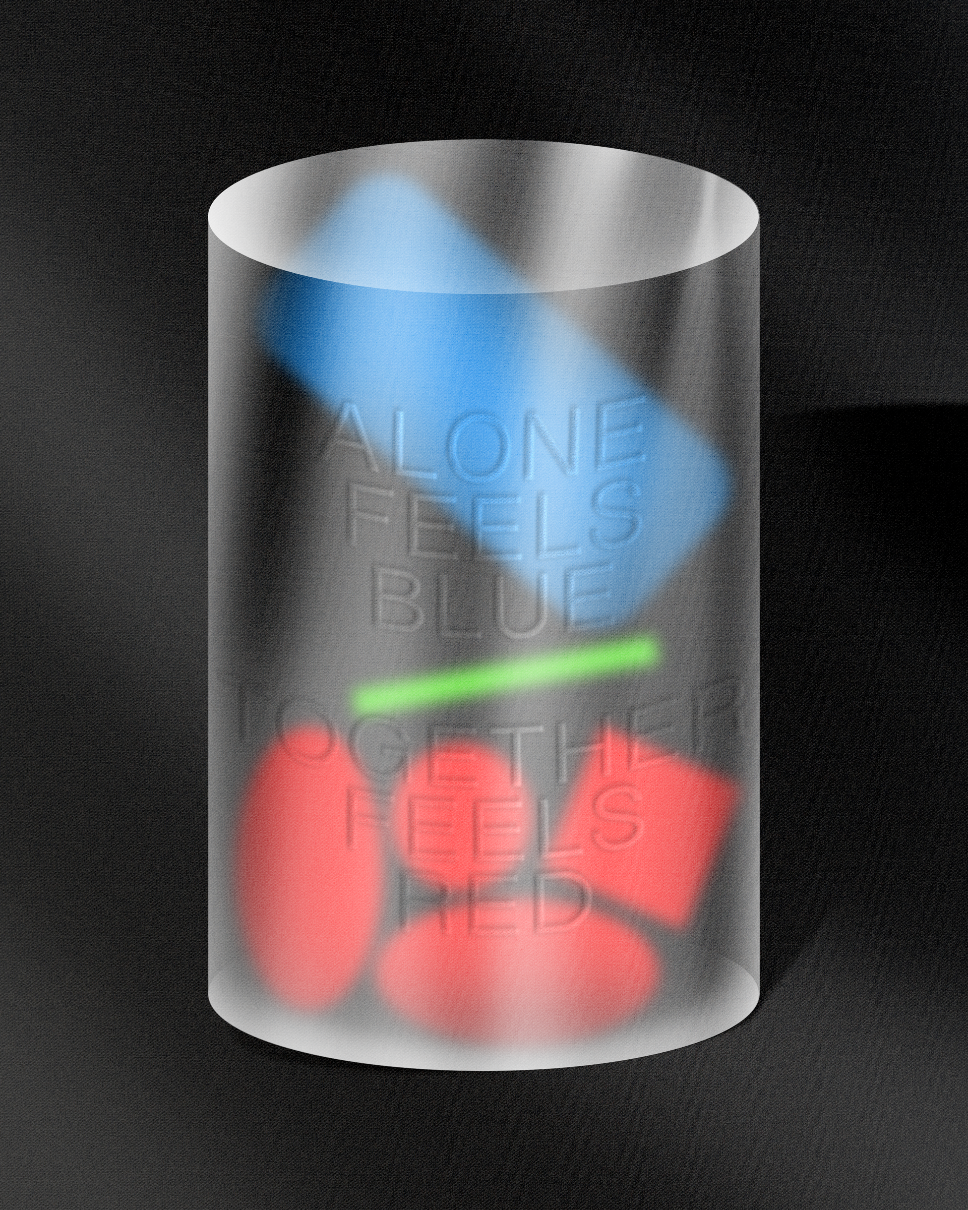 Alone feels blue, together feels red. ✶2020 