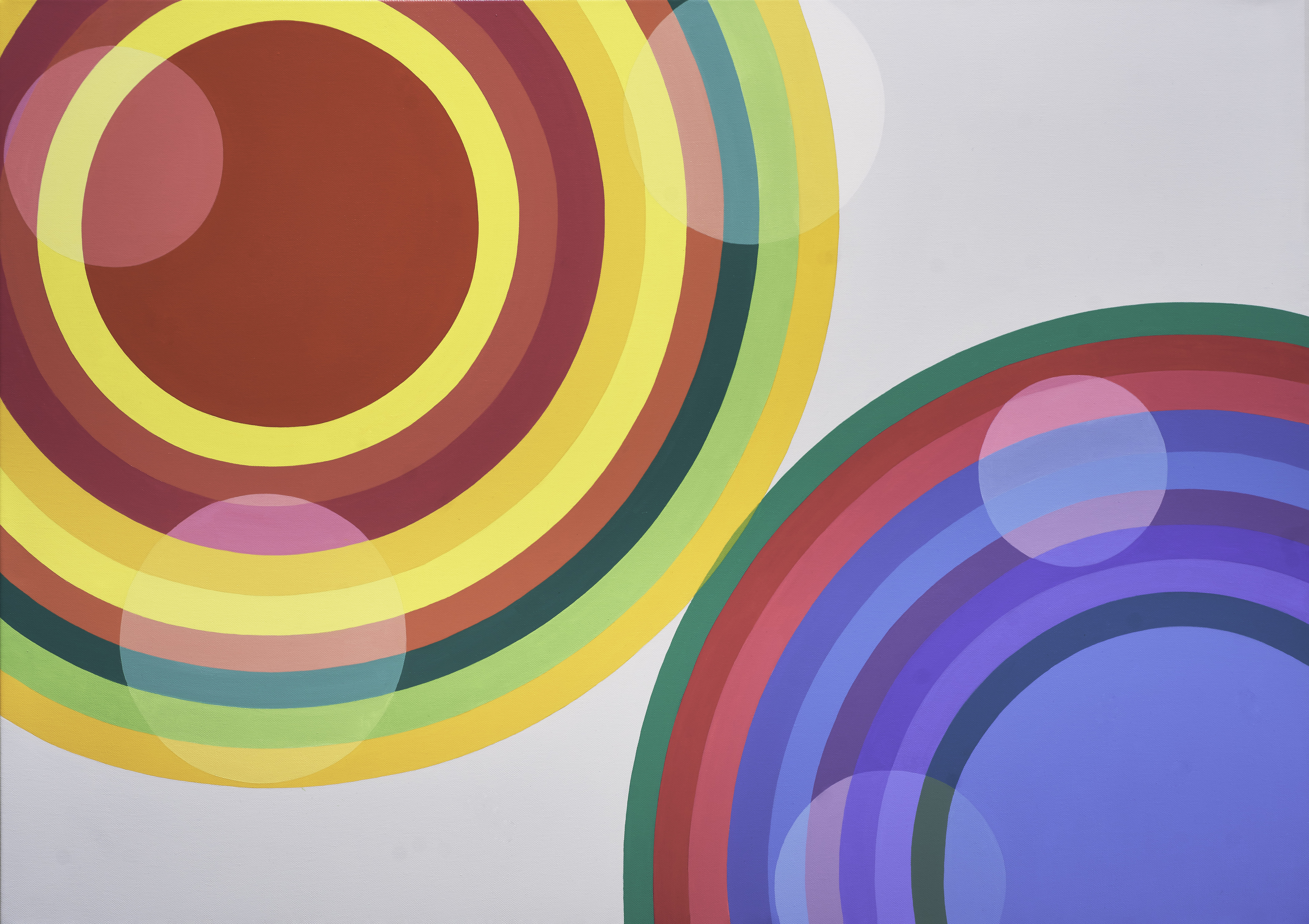 Sin t&iacute;tulo, 2020. Acr&iacute;lico sobre tela, 95 x 135 cm.