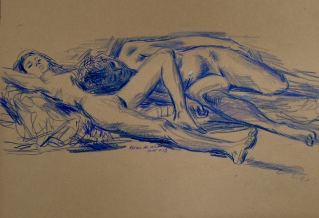 Paartje 2013 - colored pencil 25x35 cm