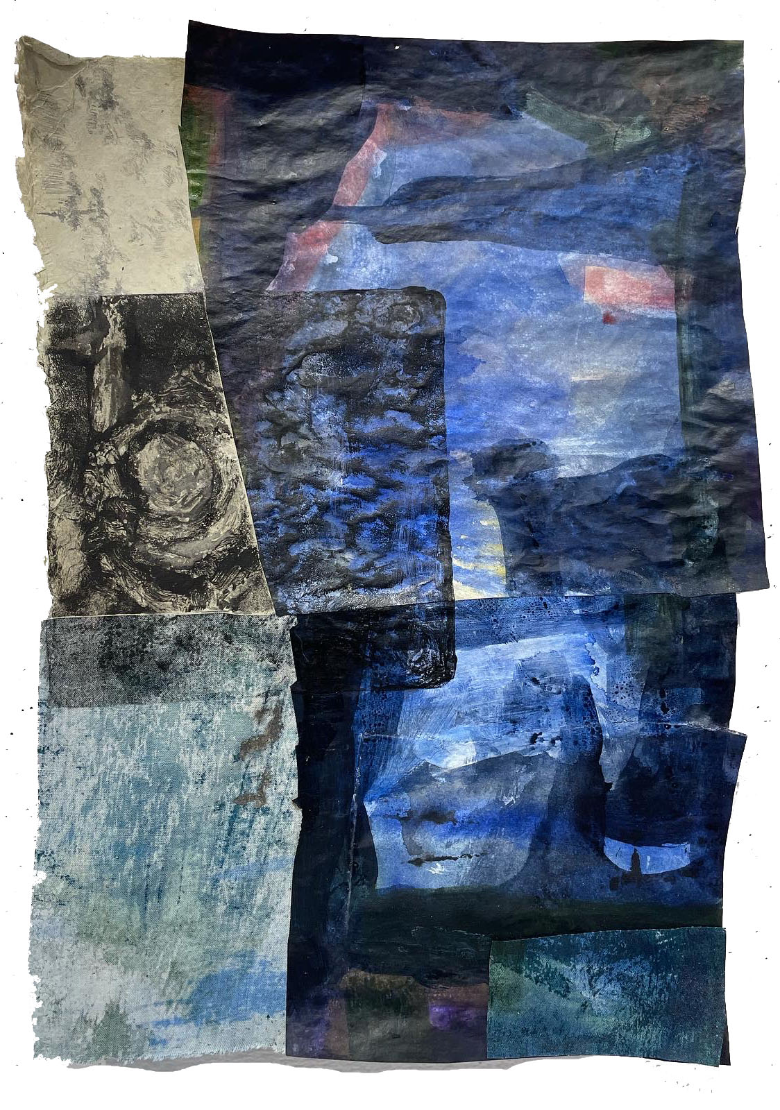 glacier, mixed media, 2022