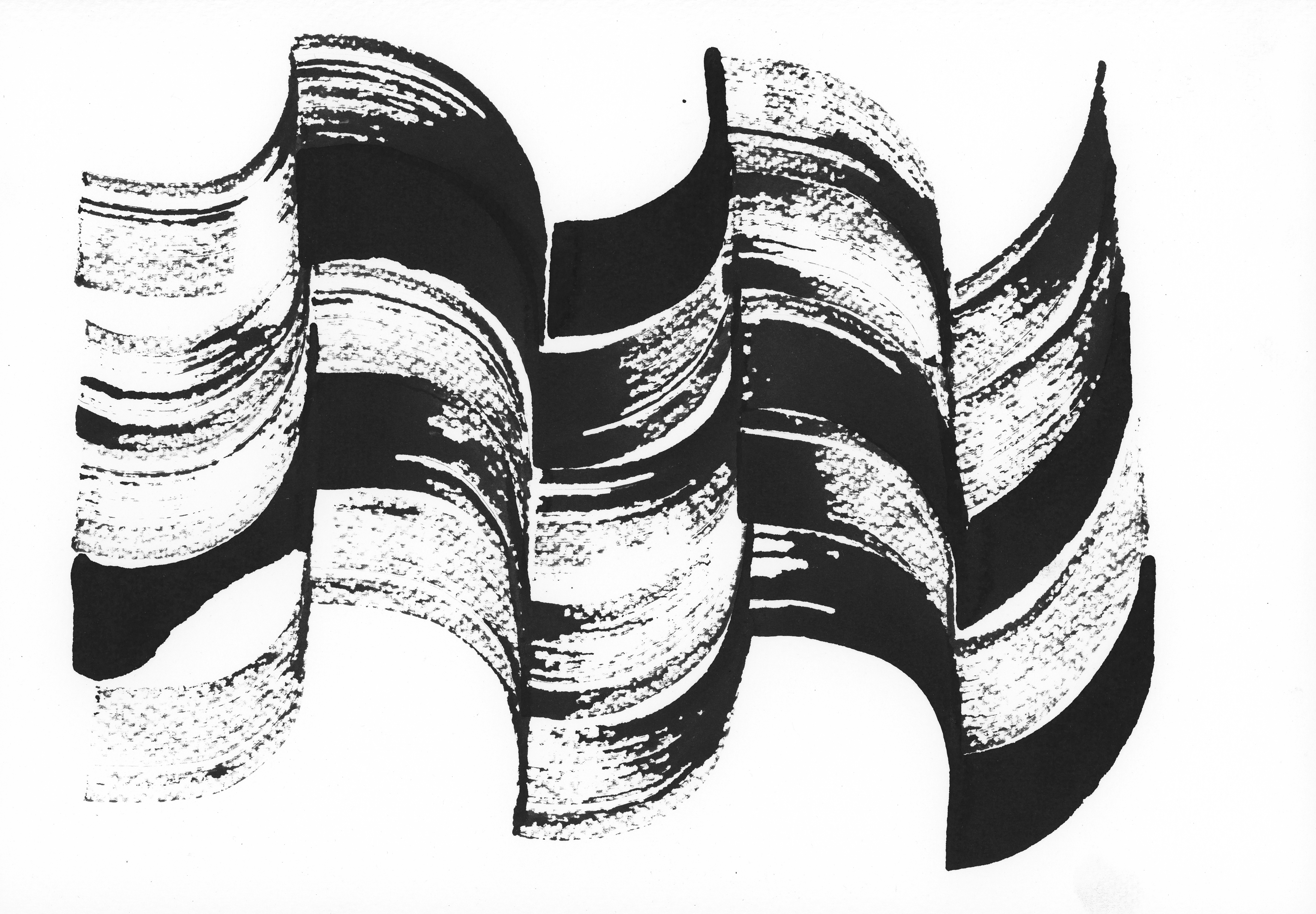 Waves  No 27 &emsp;&emsp; 12x9″