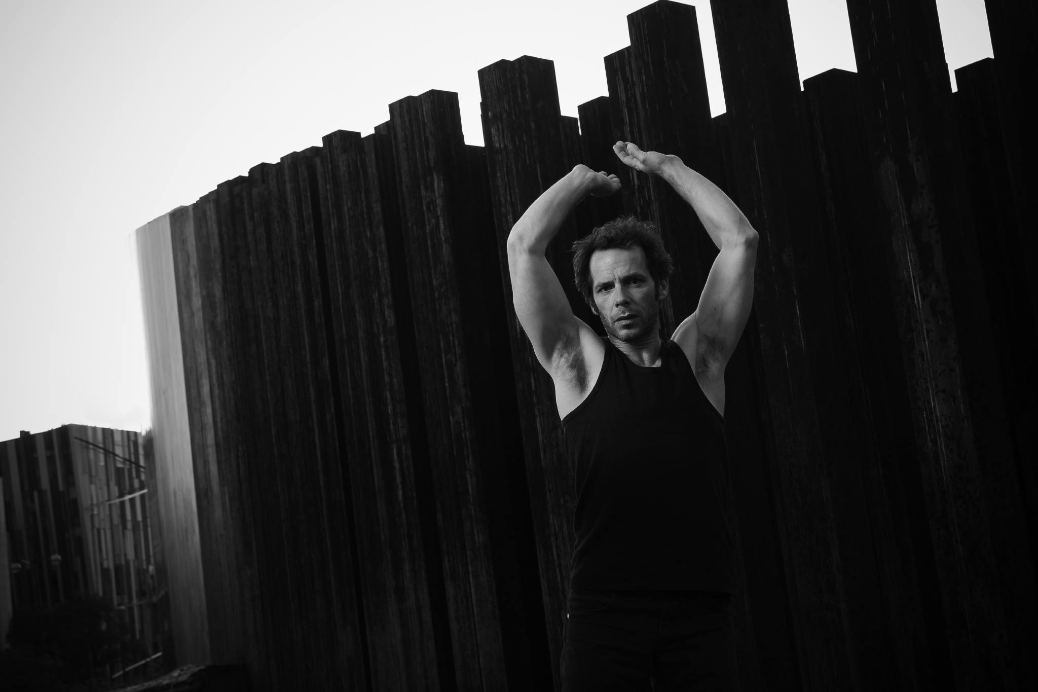 Professzionális portré fotózás táncosról mozgásban