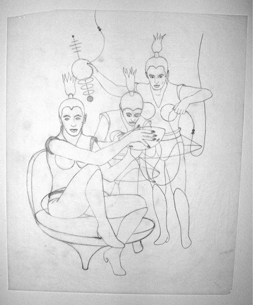 Figure Group Study, 17’X14”