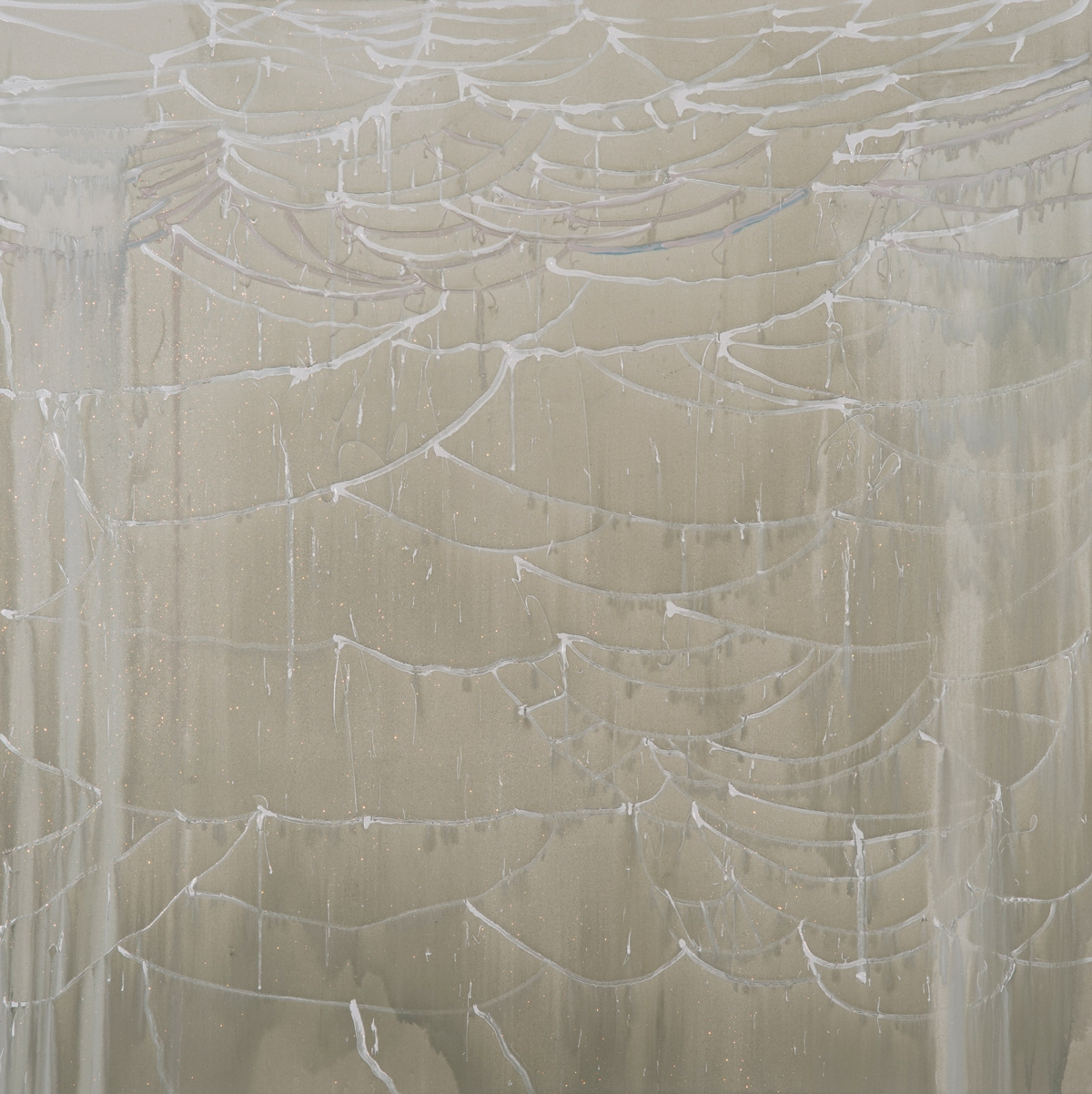 Surface Water 1, 2016, Oil on Canvas with Diamond Dust, 72x72