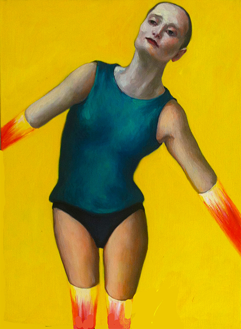  LA DONAN RAZZO 1   2010 olio su tela cm 45X35