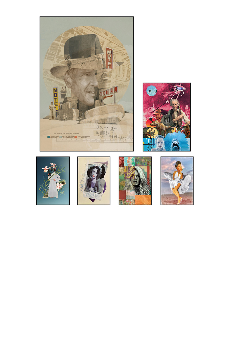 1 - François Parmentier , France @peurduloup.collages 2 - Fiona Grant , Écosse @fifiathome 3 - Damian Ancherama , Argentine @ancherama 4 - Cristina Rodriguez , USA @cristinainlosangeles 5 - Paula Macedo , Brésil @pmacs 6 - Arbel Ratzin , Canada @ aka_arbel420