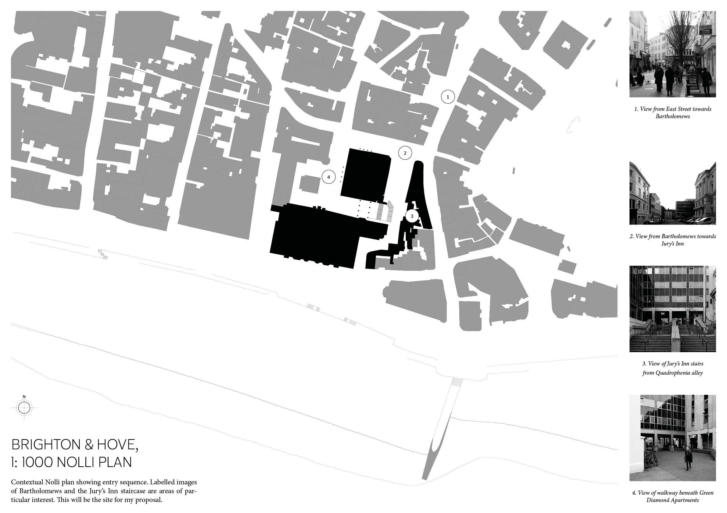 Nolli plan of Brighton and Hove