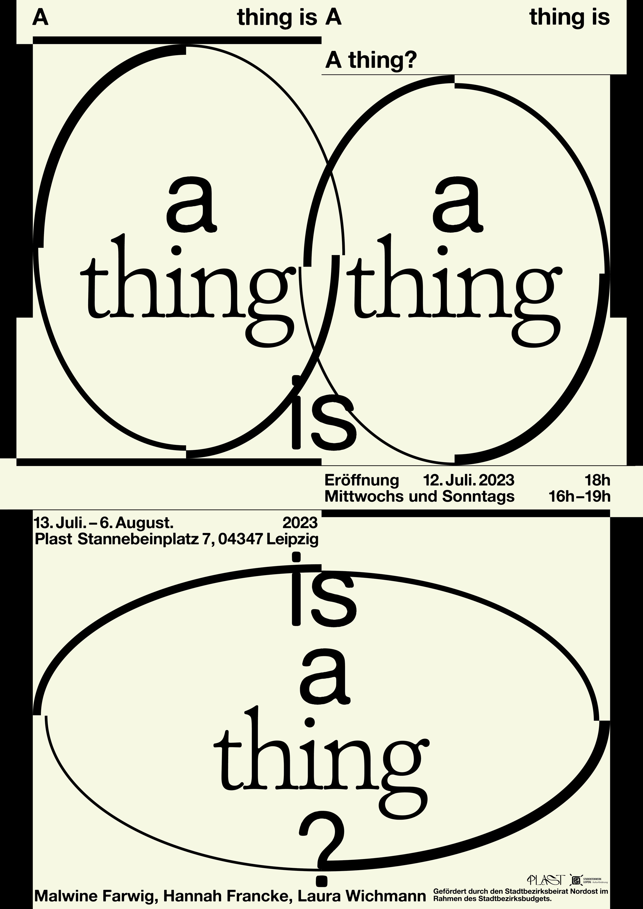 a thing is a thing is a thing?, poster by Sohyeon Lee