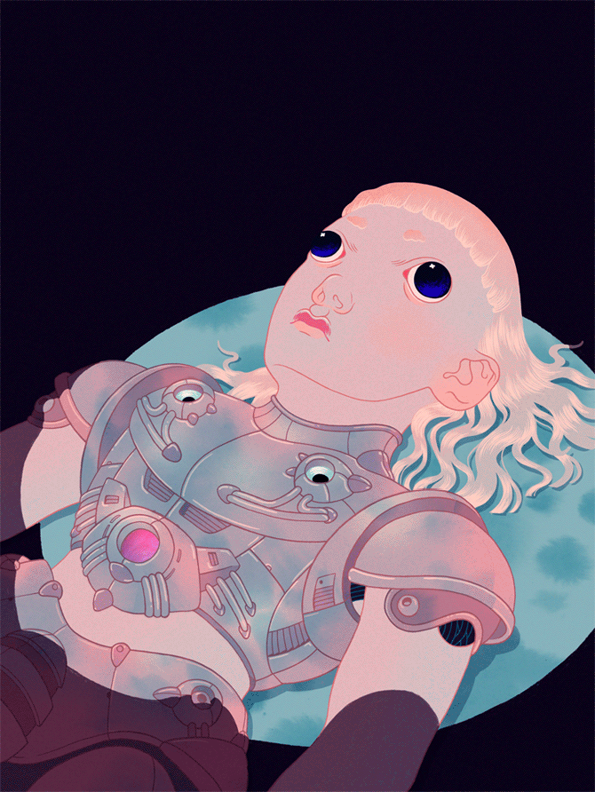 Alien Autopsy, interactive cover for Scrawl magazine, 2015