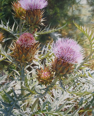  Thistle , 2017,  oil on canvas, 100 × 80 cm