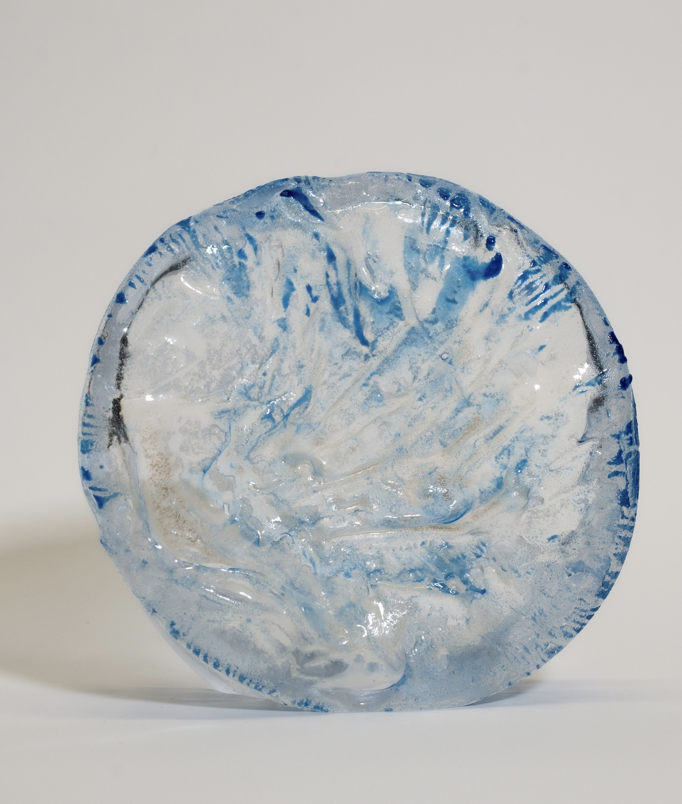 Ring. 2023. Hand carved mold blown glass. 9" by 8" by 2".