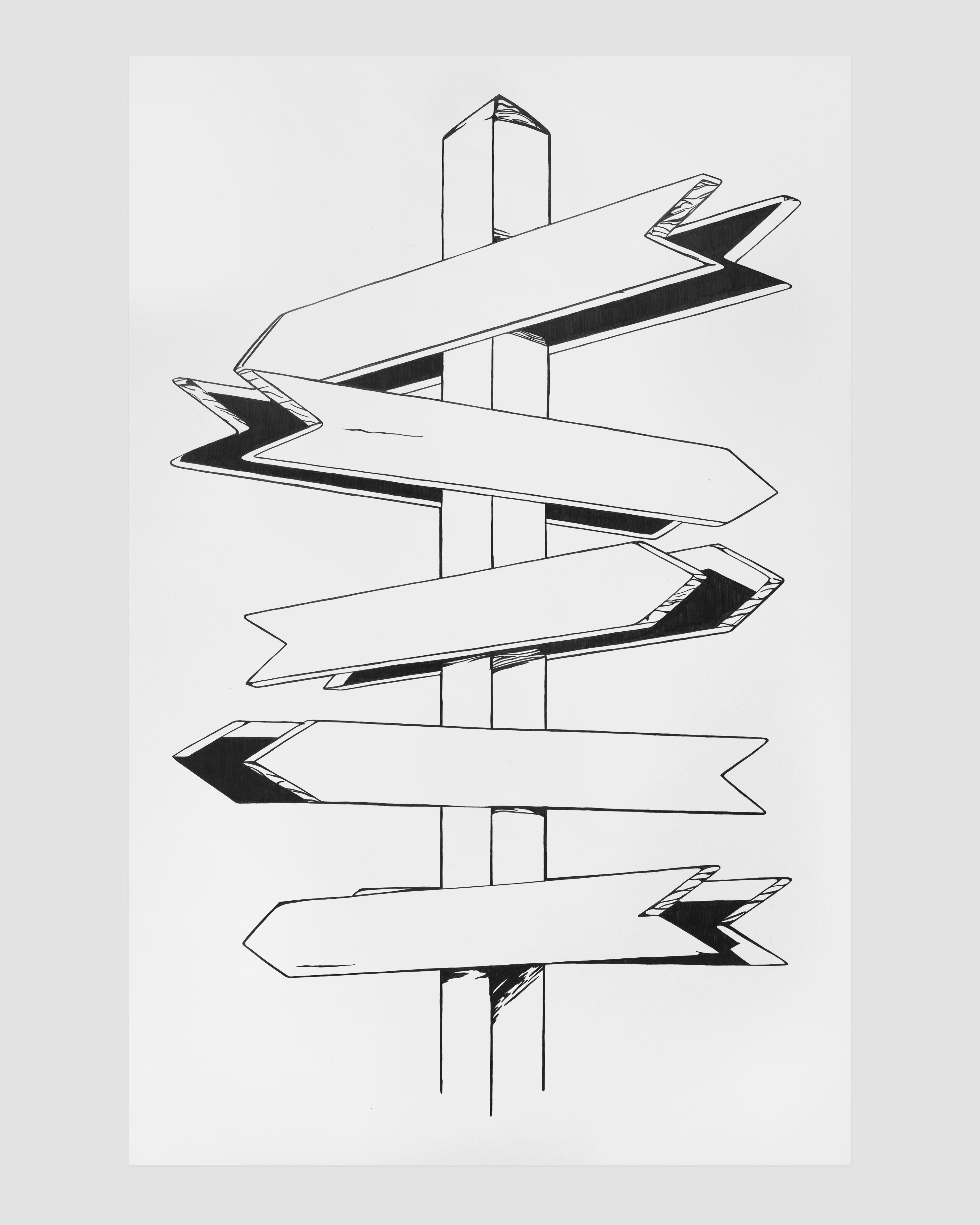 Pencil on paper, 101.5 x 66 cm / 40 x 26”. 2023.