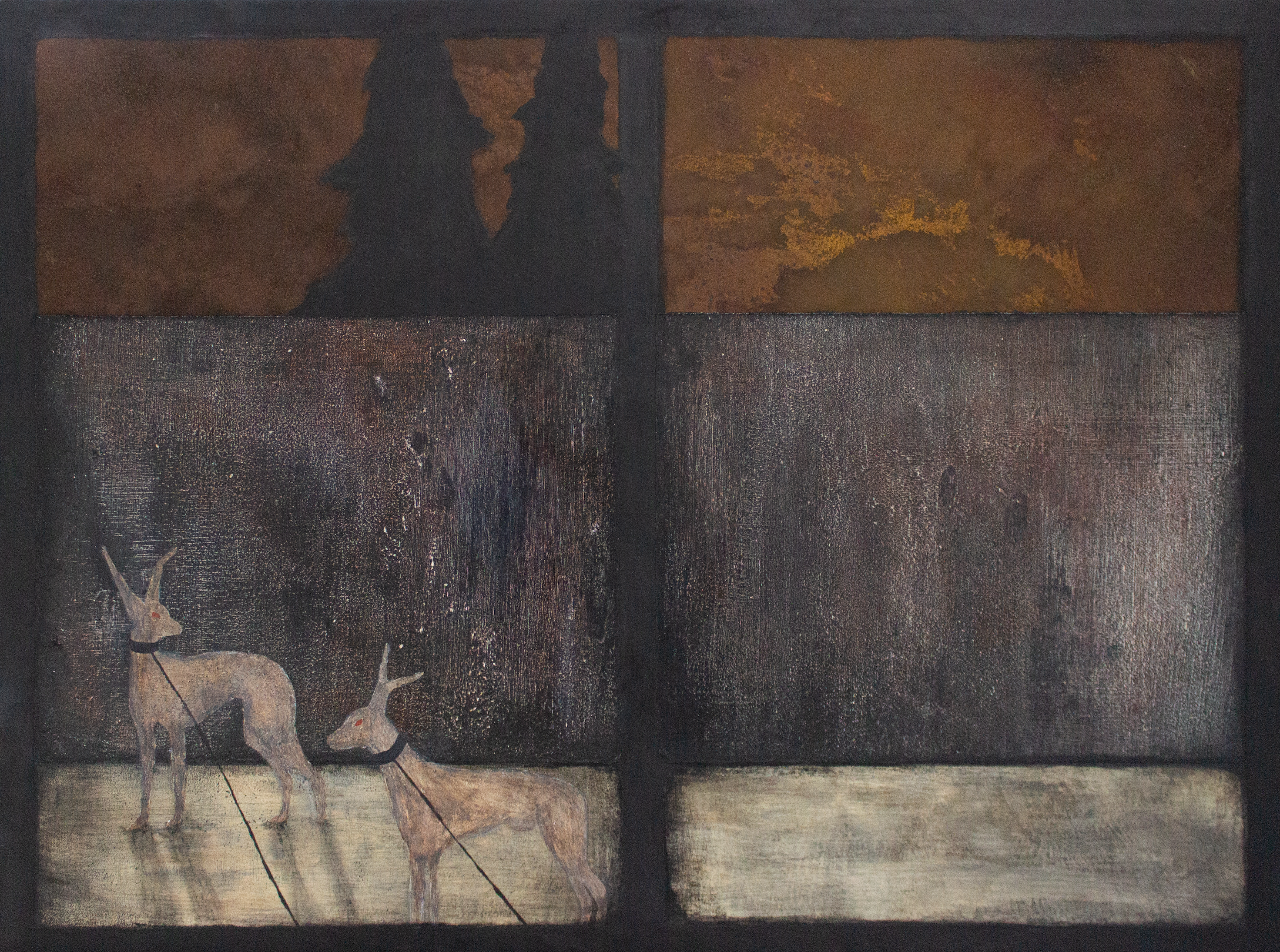 Tuesday nights, the window's keeper // Acrylic on Board // 40x30cm // 2020