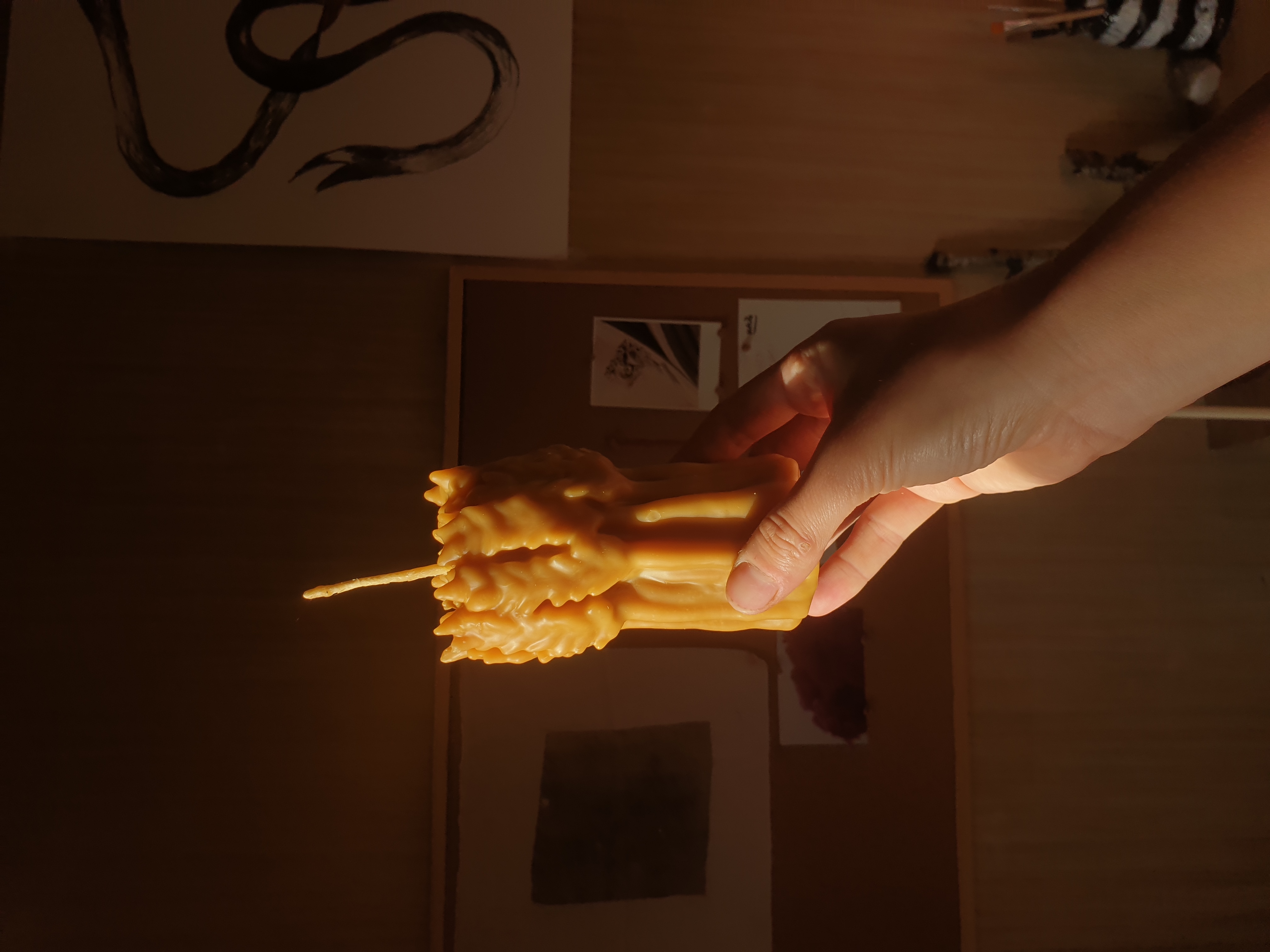Camille Romagnani Wheat Bouquet Beeswax Candle