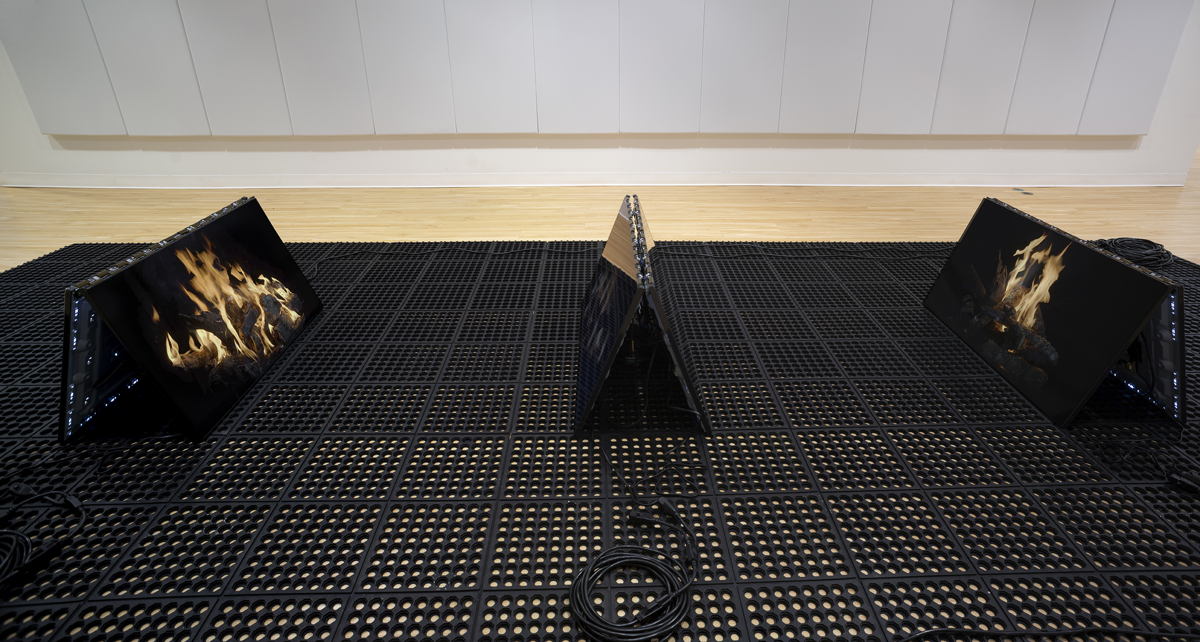 Installation view, Christine Egaña Navin: Circling the Square, 2022. Photo by Philip Hinge.