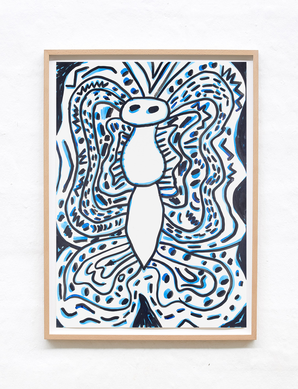 Blue, 2020. ink on paper. 90cm x 65cm