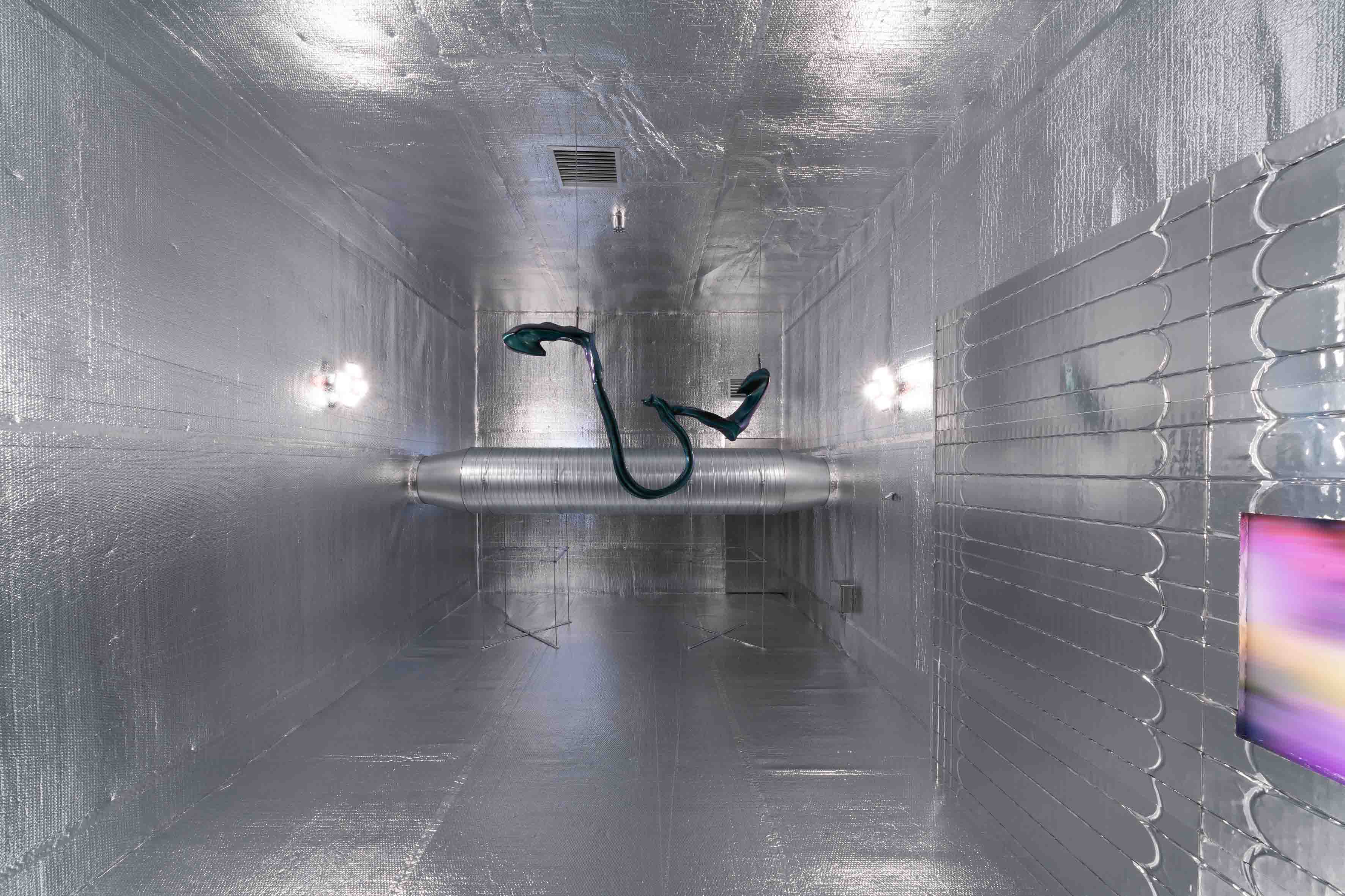 INTERCEPTOR with works by BEATRICE VORSTER, SZILVIA BOLLA, SABRINA RATTÉ and EVANGELIA DIMITRAKOPOULOU at PLICNIK SPACE INITIATIVE curated and installed by AMÉLIE MCKEE and MELLE NIELING [from 20241108 to 20241221] [Photos: Vex Noir]