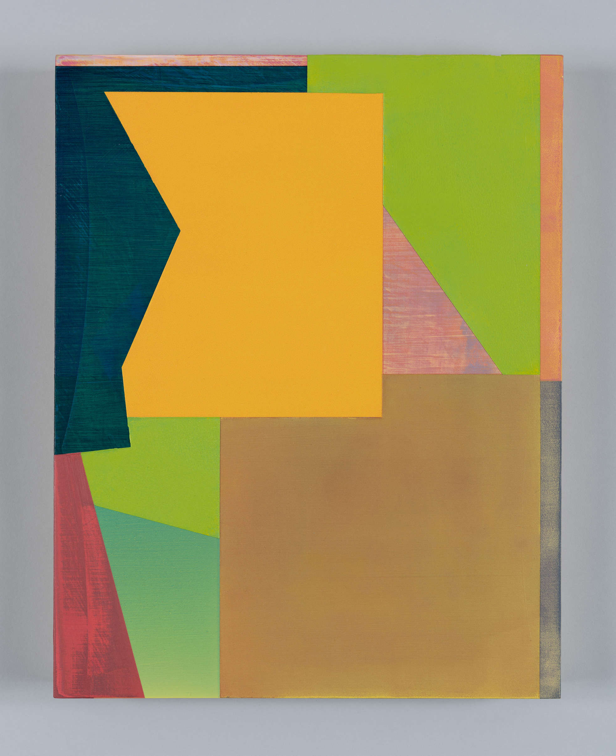 Summer Chapel, 2022, acrylic on panel, 14 &times; 11&rdquo;.