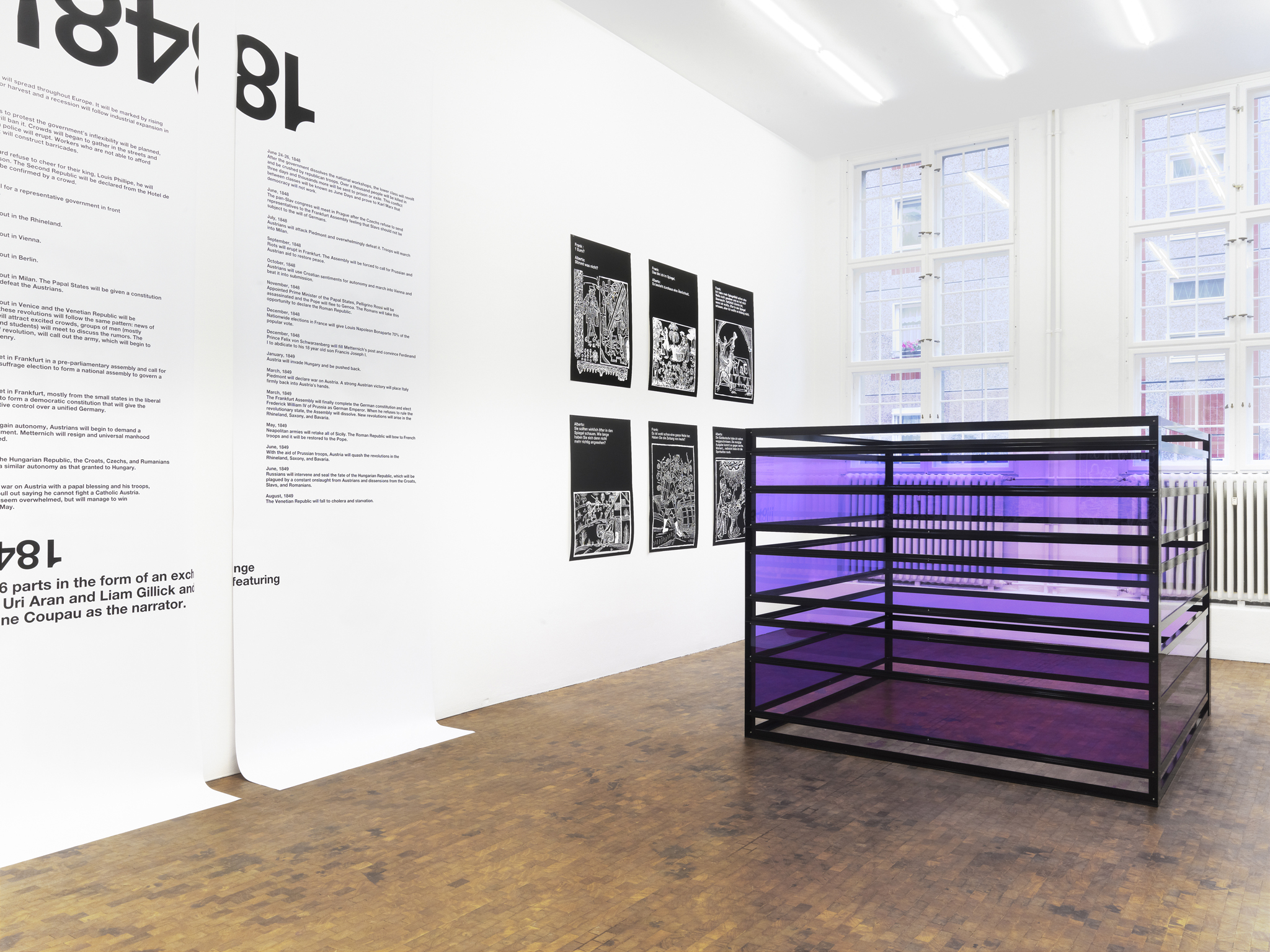 Installation view, 1848!!!, Esther Schipper, Berlin, 2010