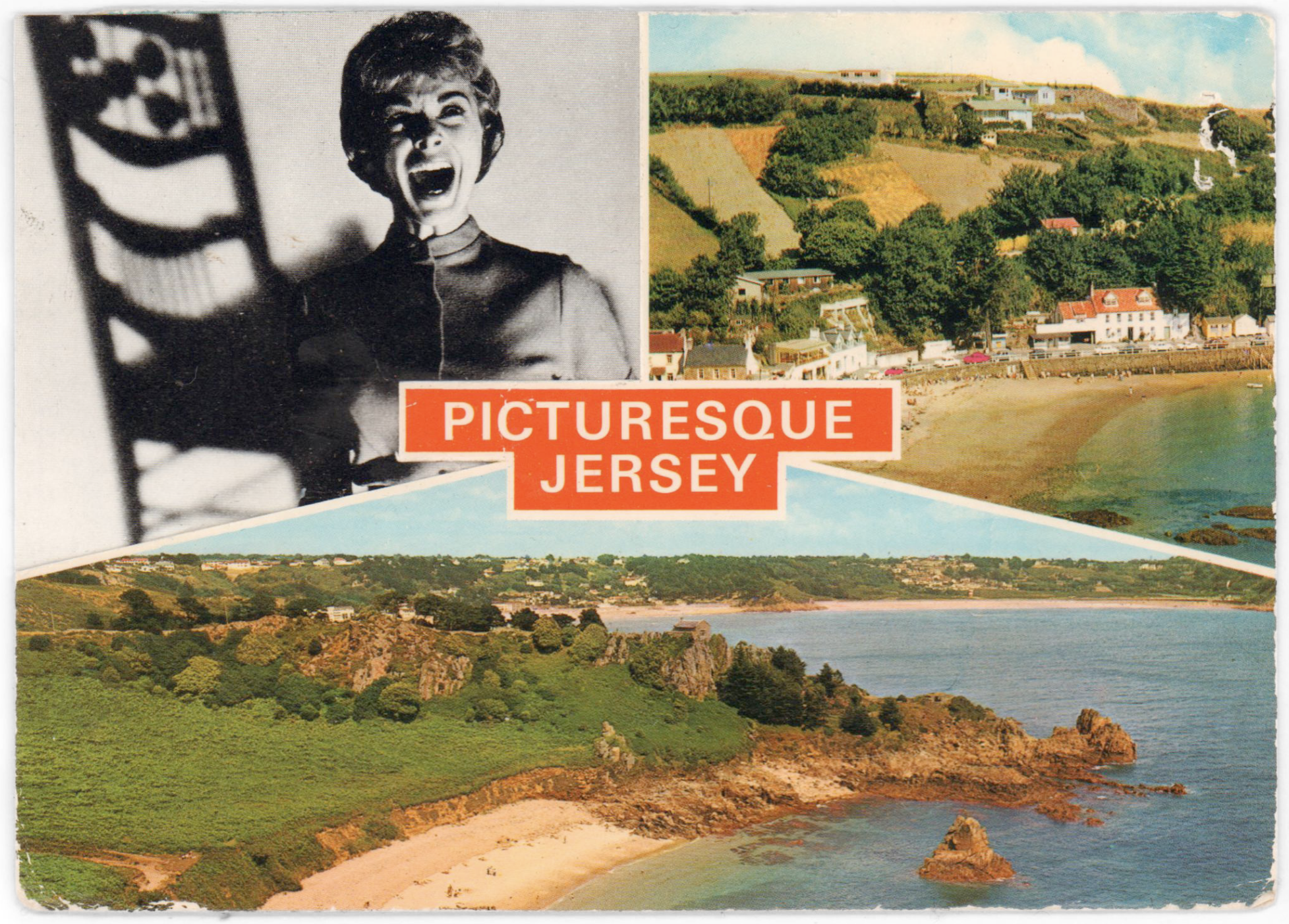 Picturesque Jersey, 2017, collage, 14 x 9 cm