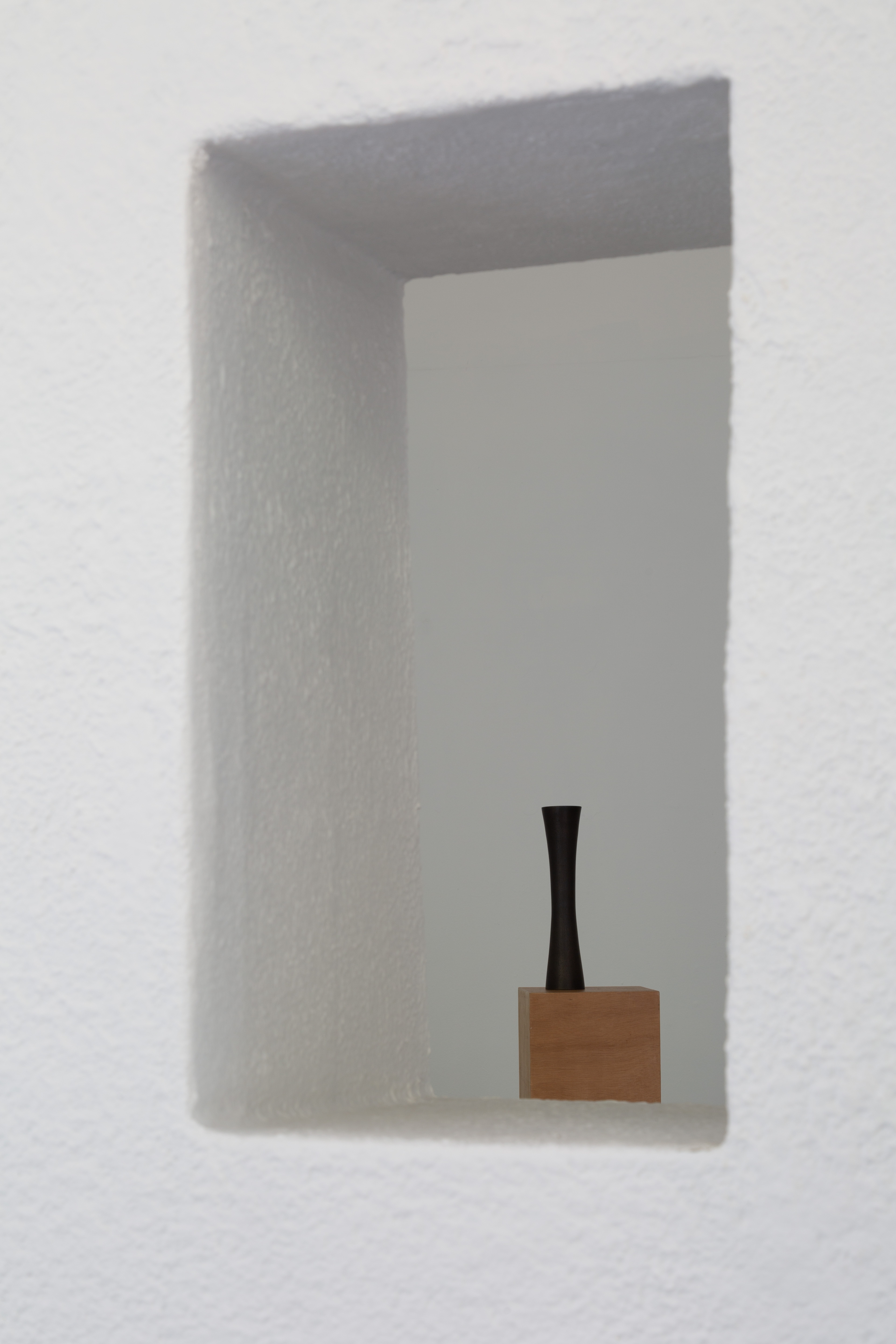 Installation detail view through The Genius Loci of the Chapel to The Weight of the Door.