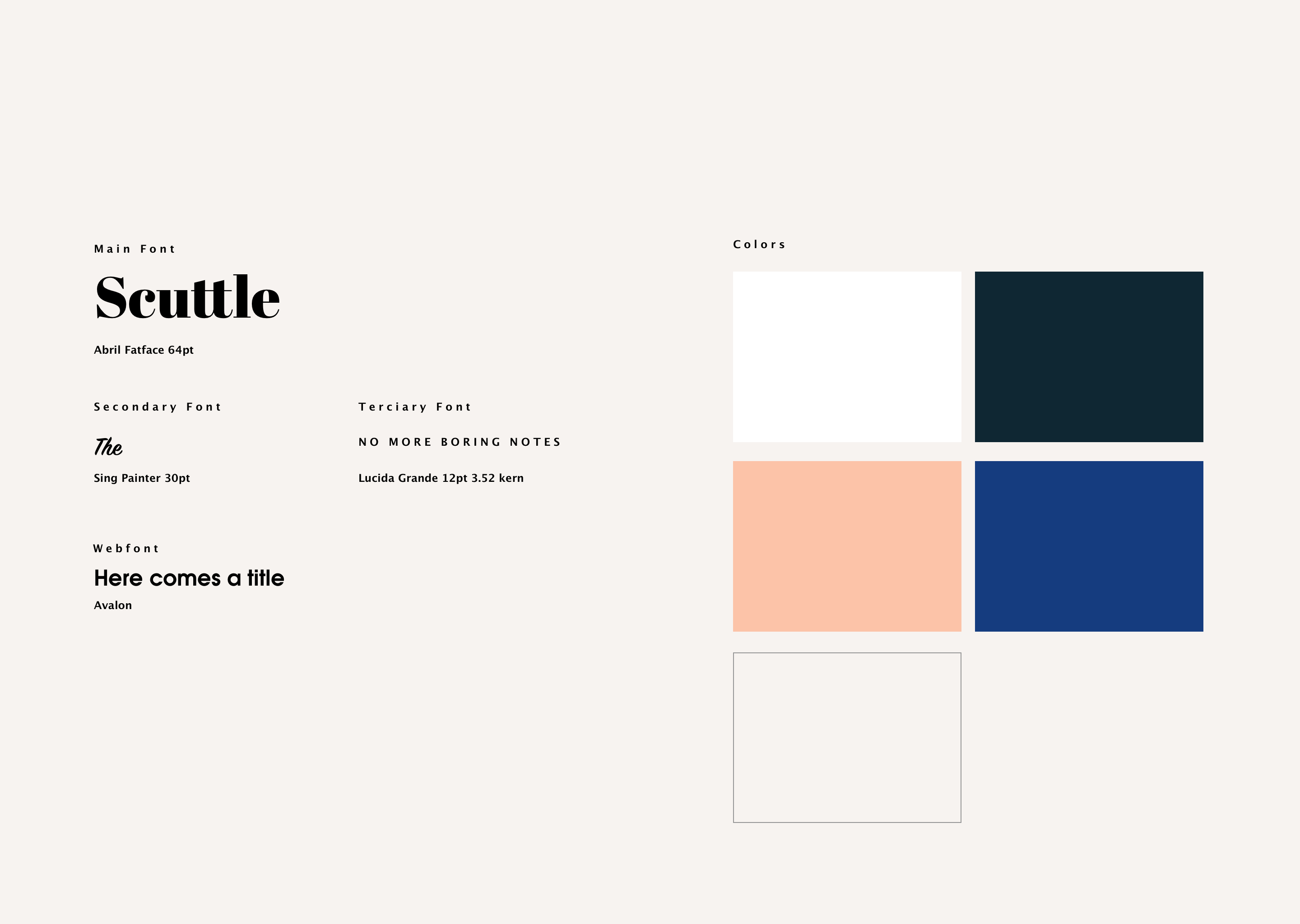 The colors were carefully chosen so when we worked on the app they didn't look too tech like. The idea was to have an organic touch to it.