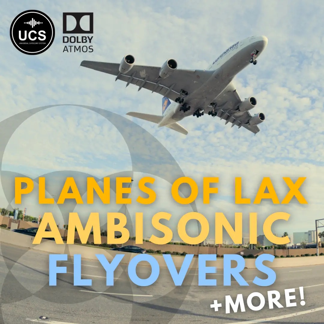 Planes of LAX Ambisonic Flyovers SFX Library Cover